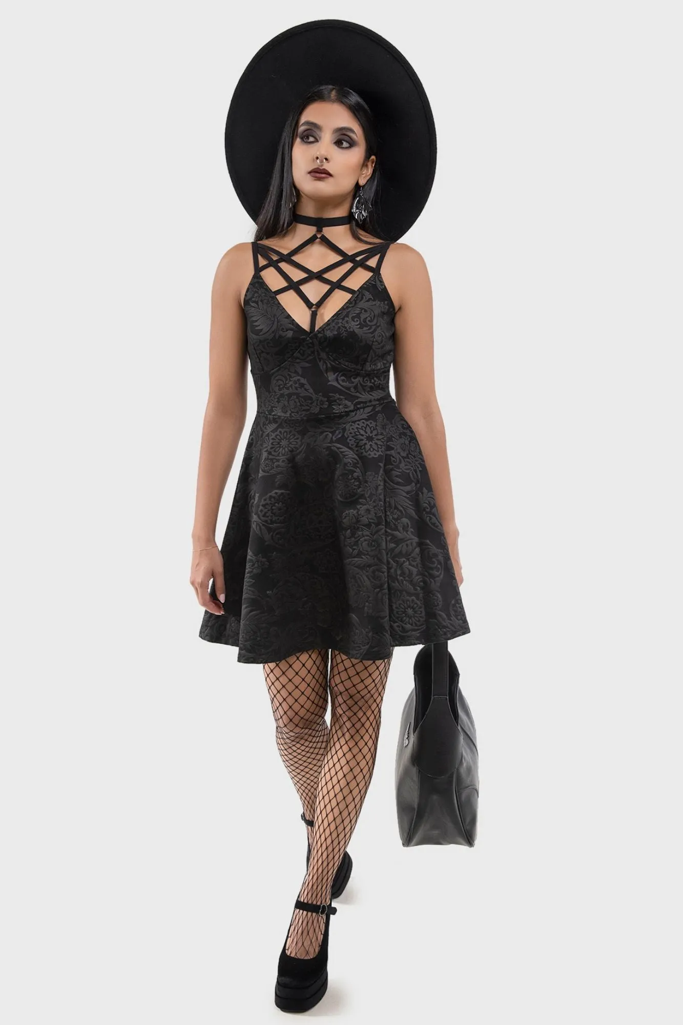 Magica Skater Dress [BLACK LILY] Low Maintenance