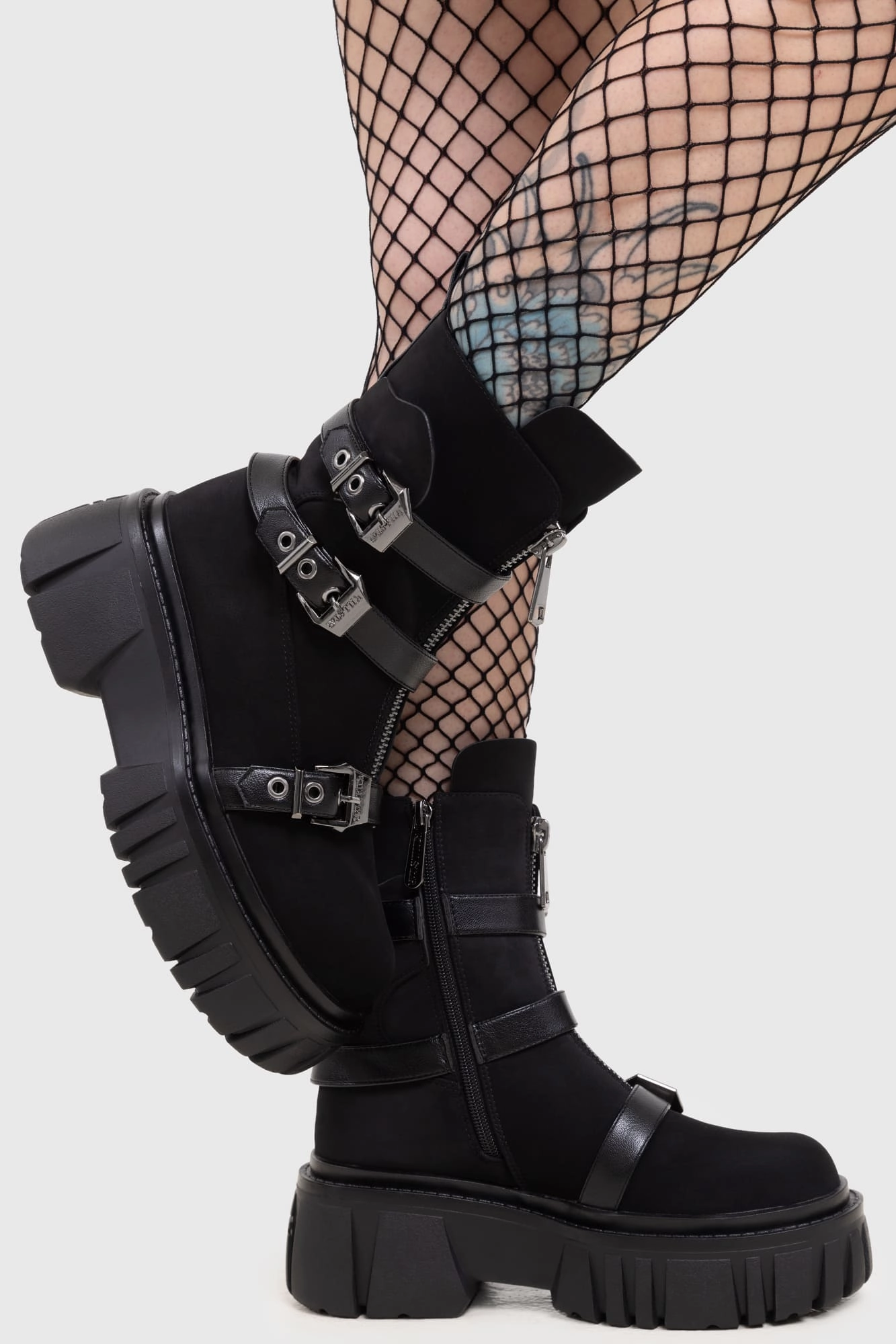Rugged Style Coffin Combat Boots