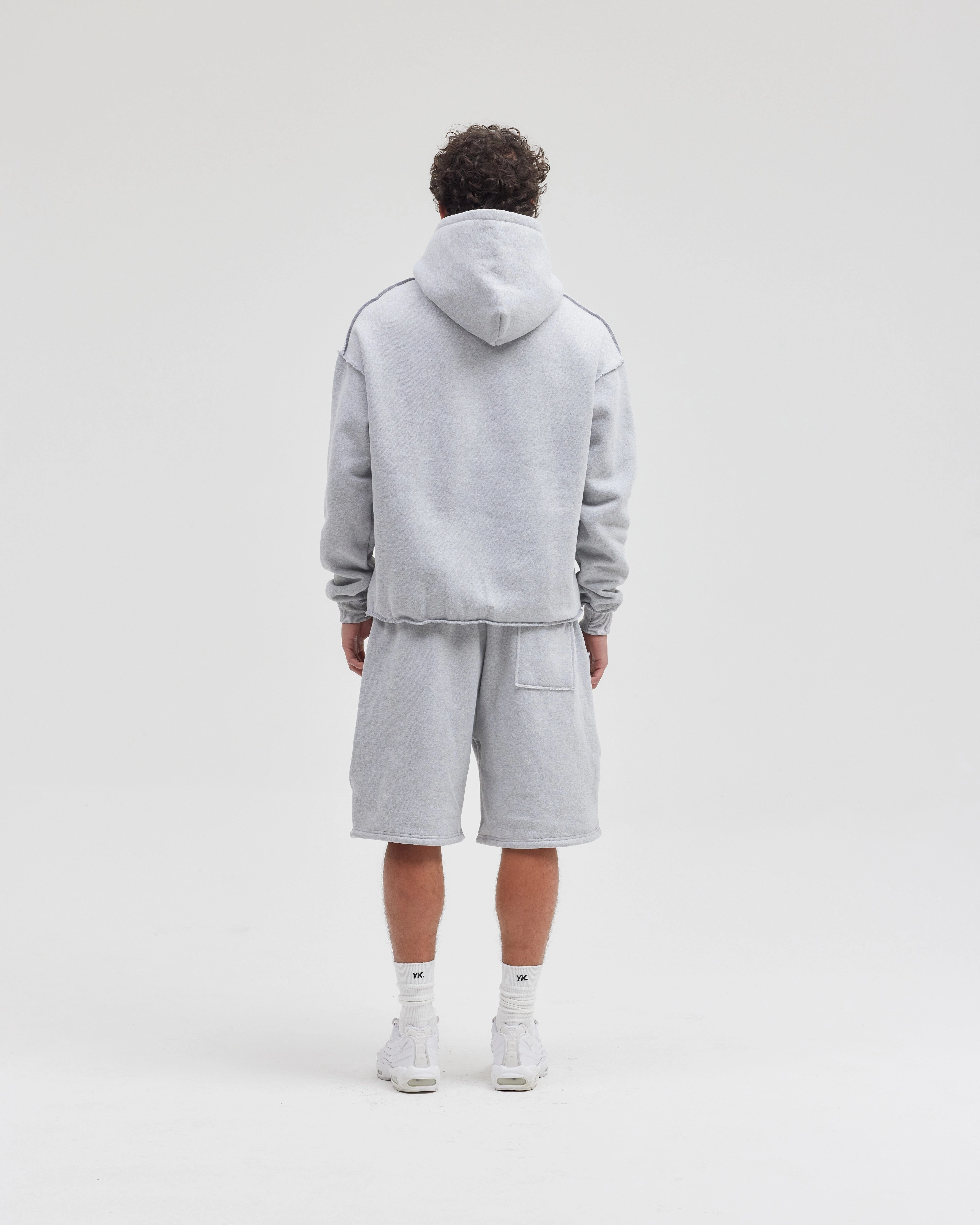 Exposed Seam Shorts | Grey Athletic Shorts Adaptive Temperature Control