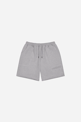 wrinkle - resistant Exposed Seam Shorts | Grey