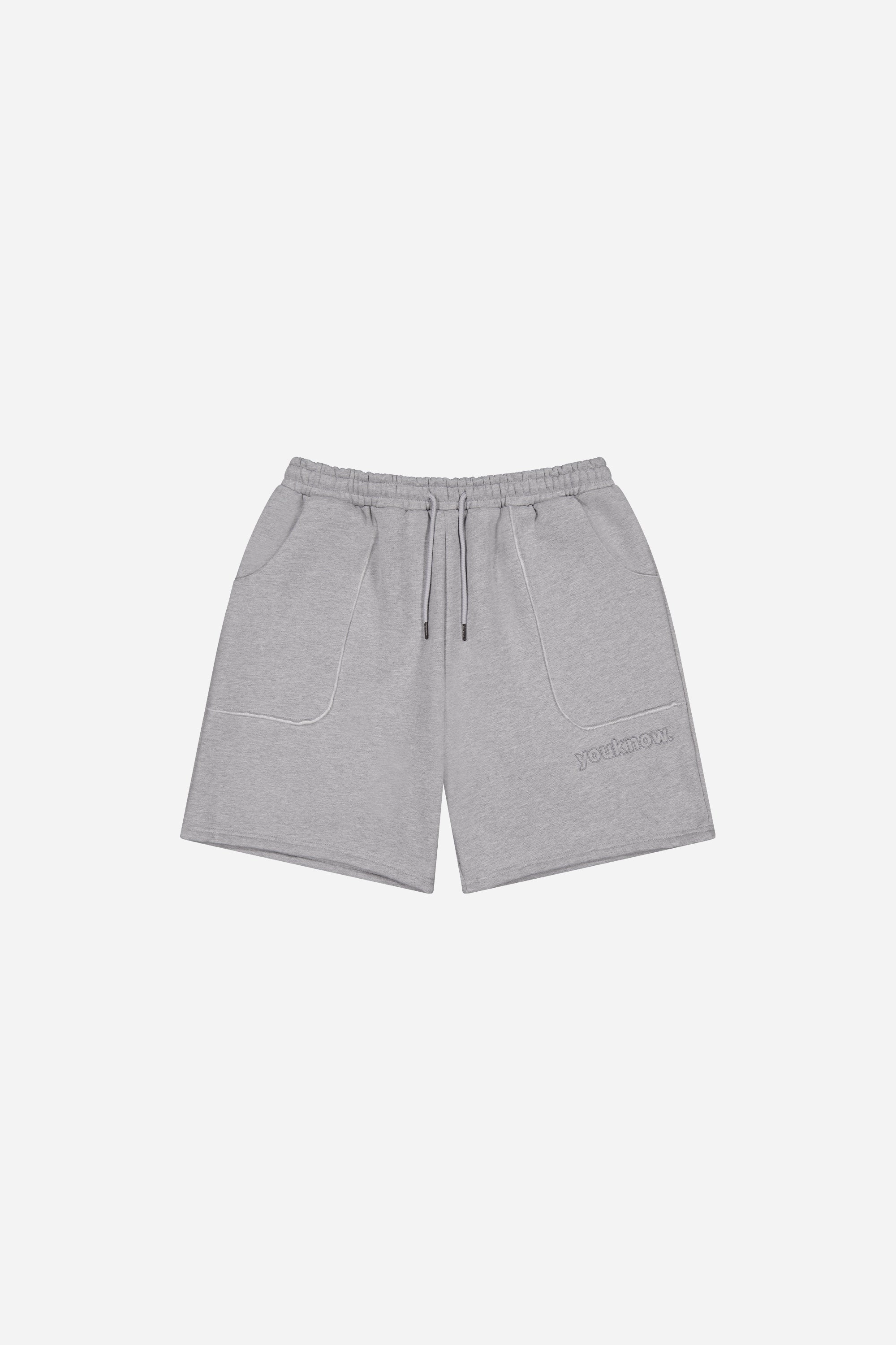 wrinkle - resistant Exposed Seam Shorts | Grey