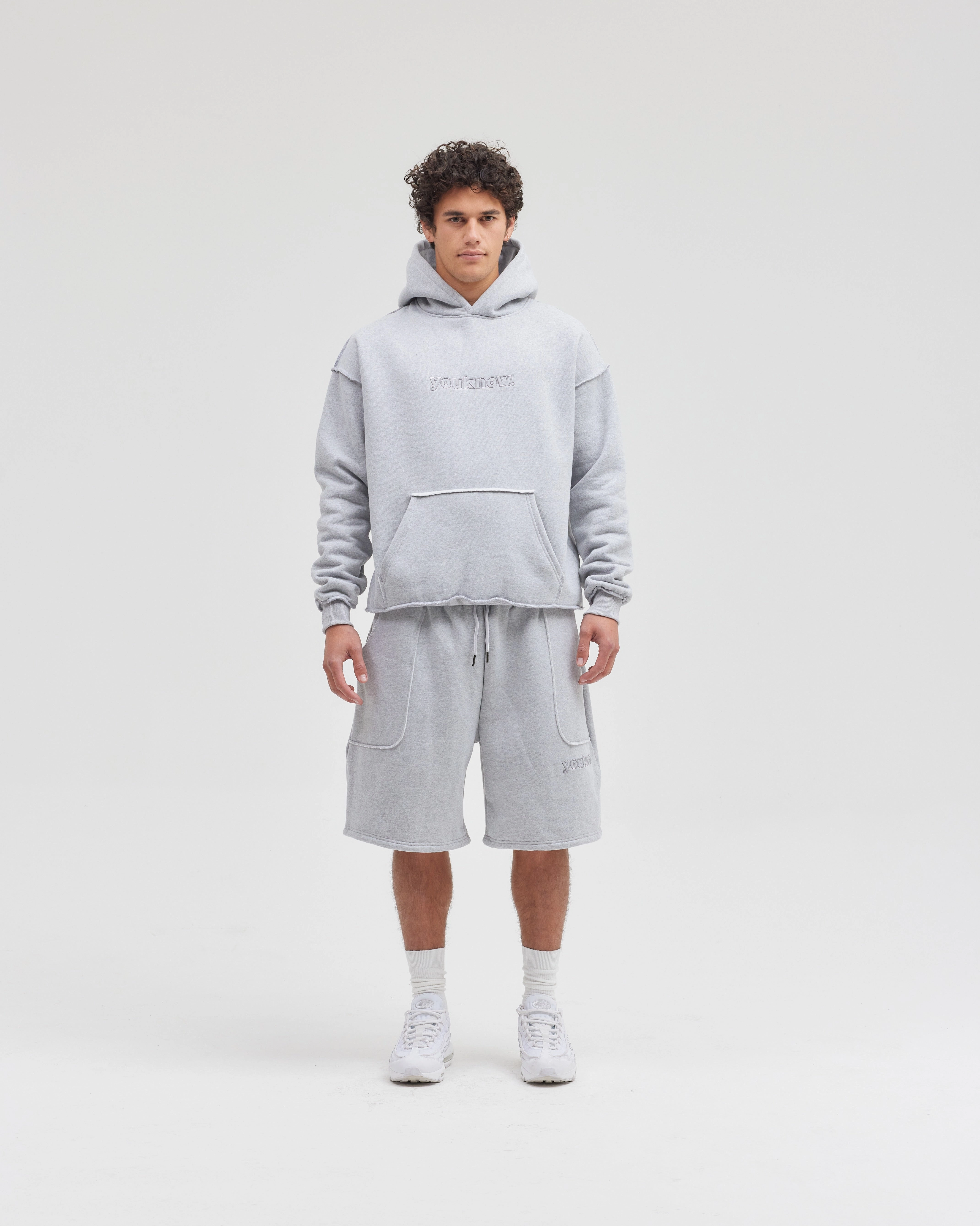 Exposed Seam Shorts | Grey surf wear