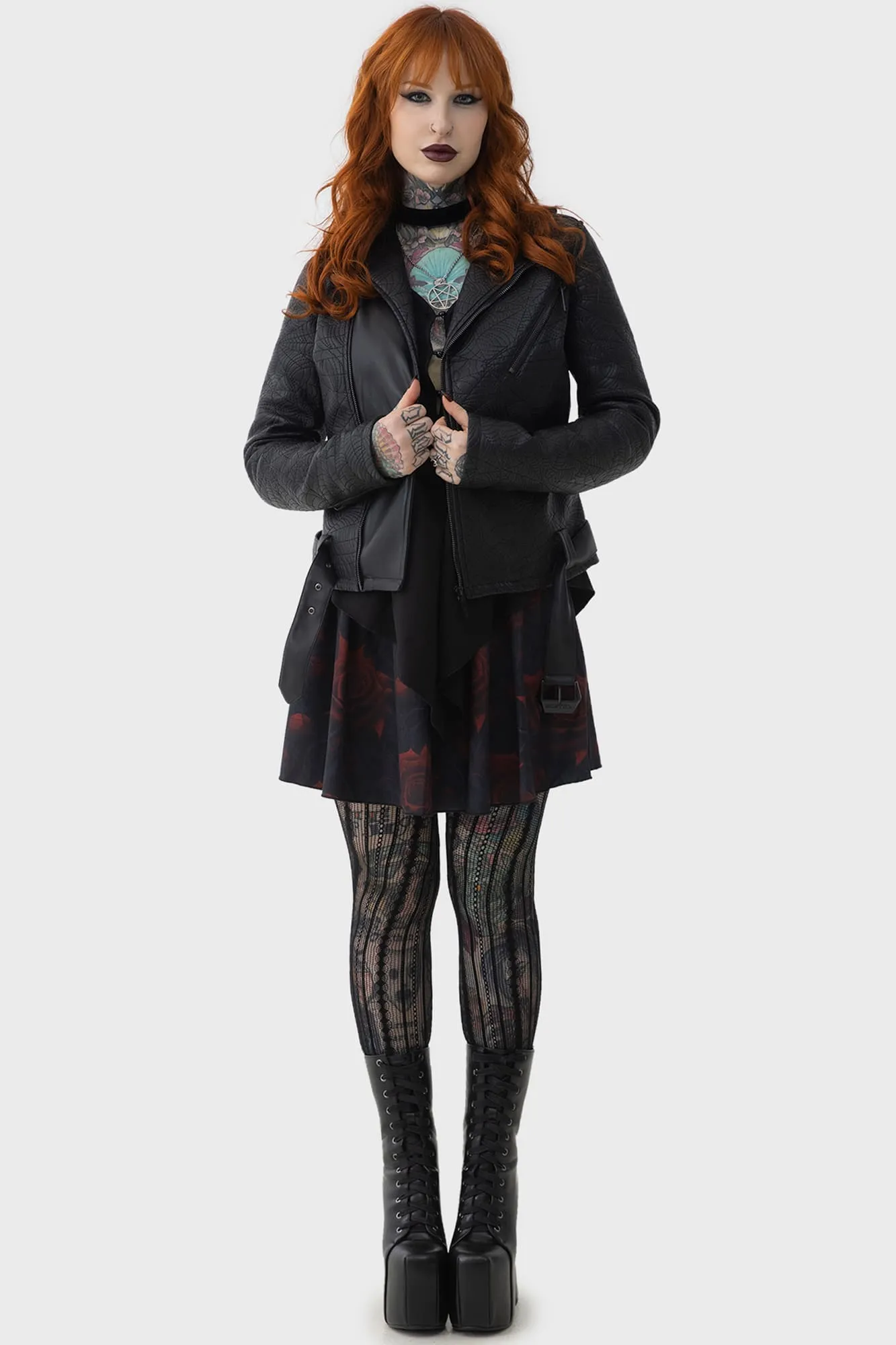 VentilatedPanels Low Maintenance Fabric Spideration Biker Jacket