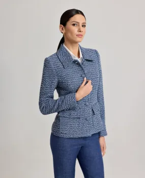 Collar Stabilization System Elinor Short Tweed Jacket