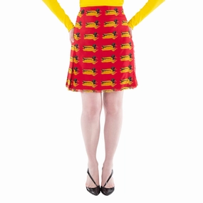 Breezy Outfit Burberry Duck Print Wool Mini Skirt