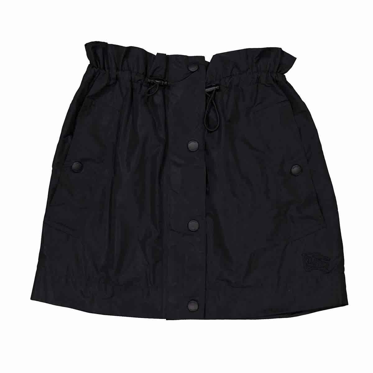 Burberry Joss Press-stud Taffeta Mini Skirt Playful Vibe Sleek Motion