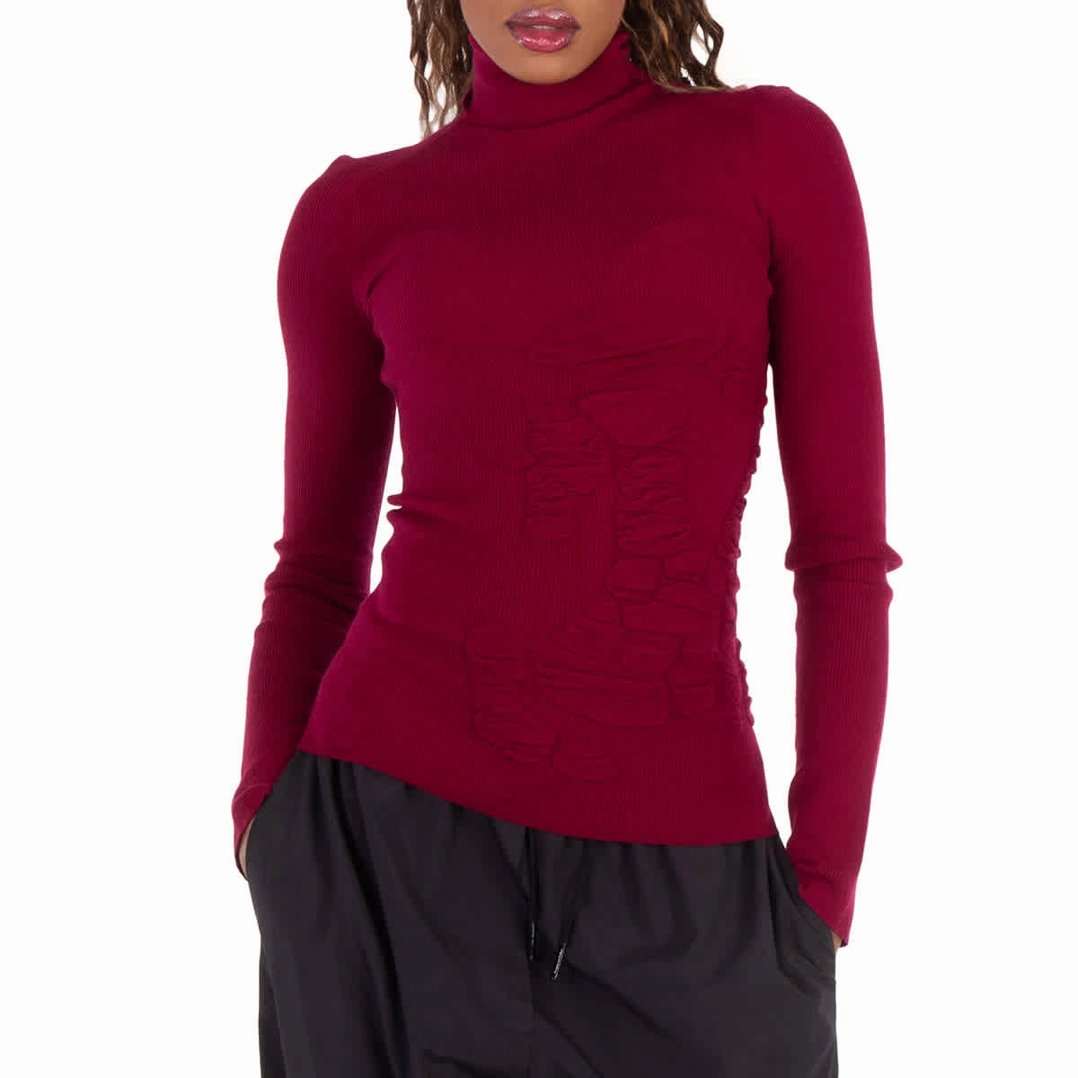Burberry Roll-Neck Jumper With Equestrian Knight Motif, Size X-Small Winter Style Winter Wear Essentials