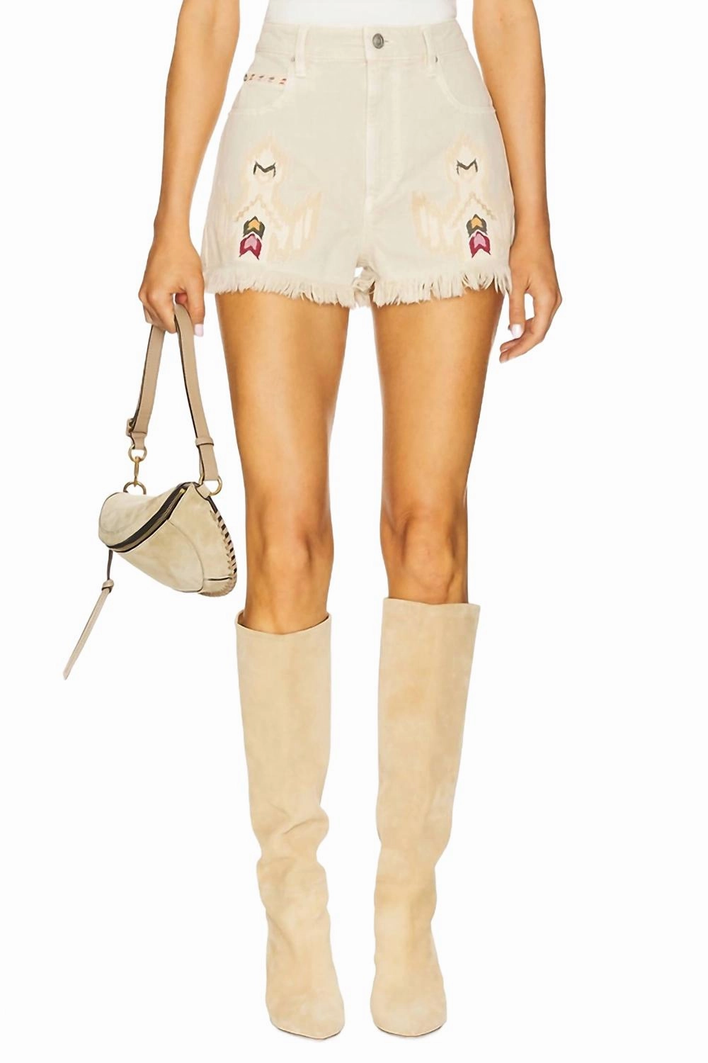 Lesia Shorts In Ecru boots