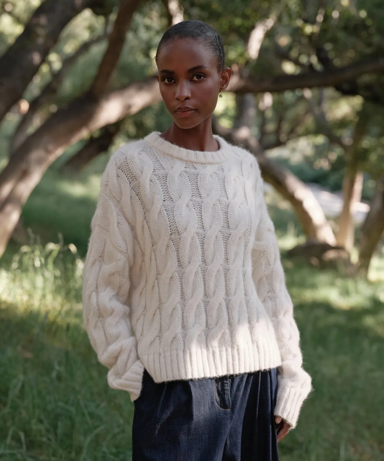 Cable Serena Crewneck Quiet Tone