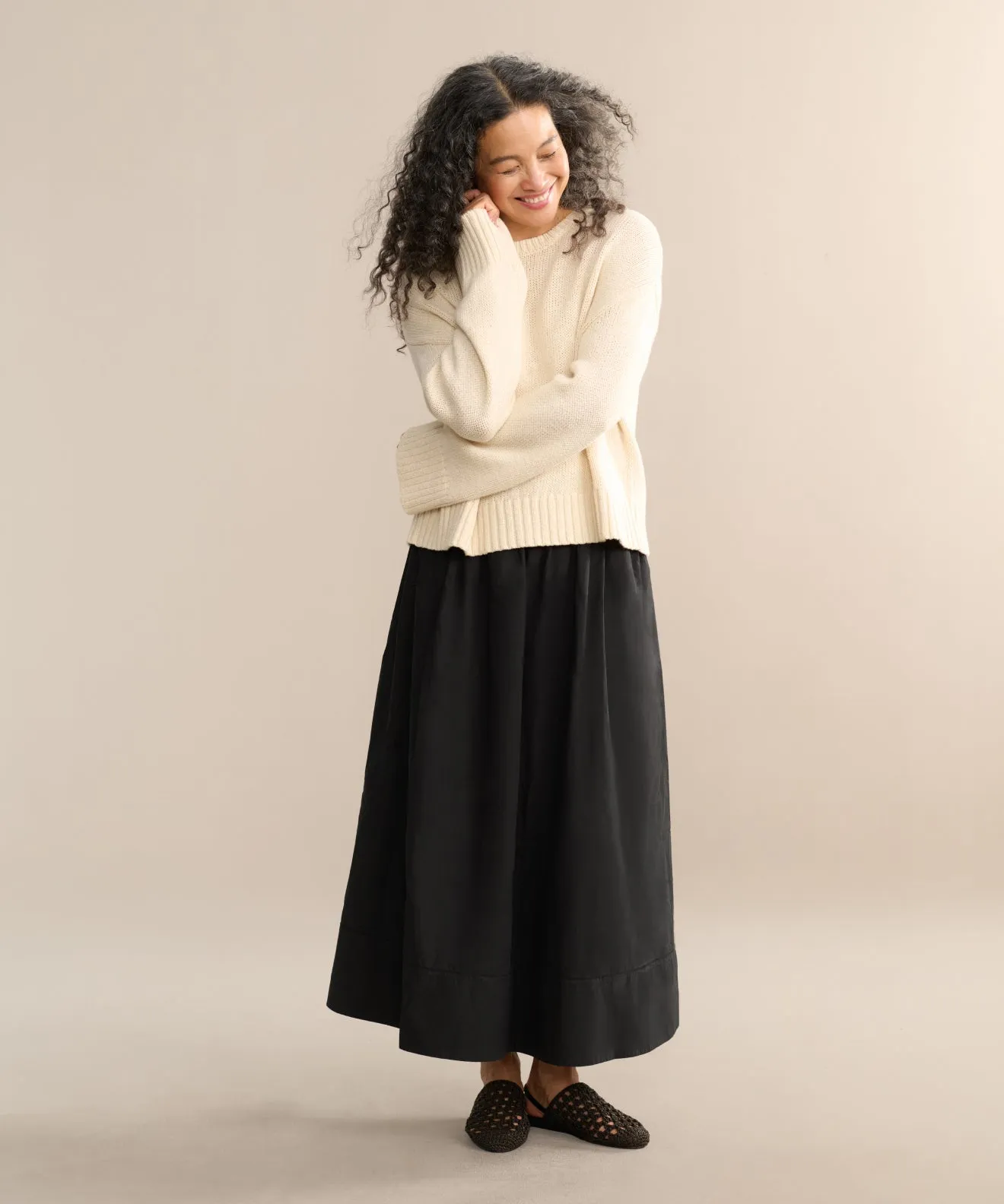 Contrast Trim Accent Cameron Crewneck