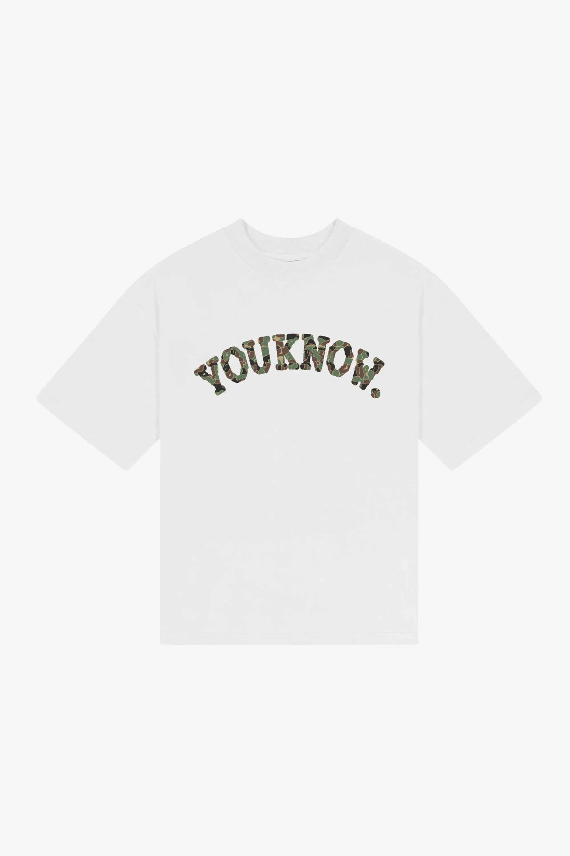 Chilly Layer Basic Wardrobe Piece CAMO TEE | White
