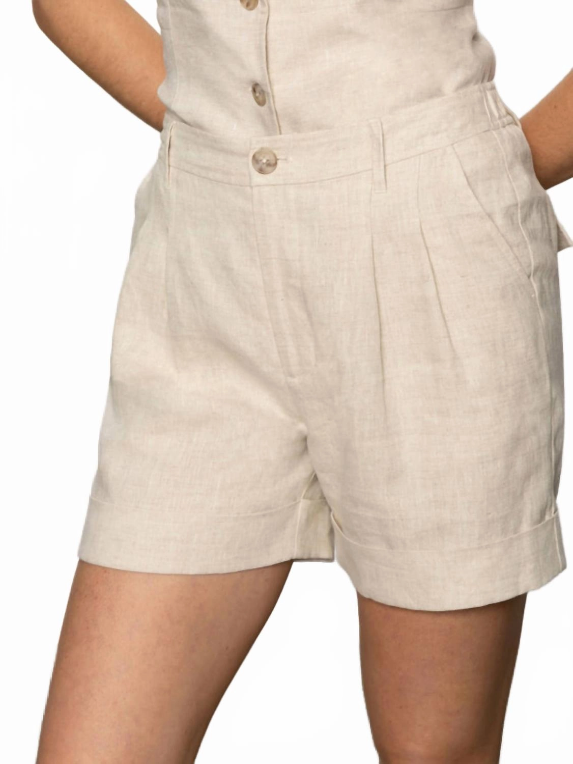 teenagers Caravan Cuffed Short In Flax