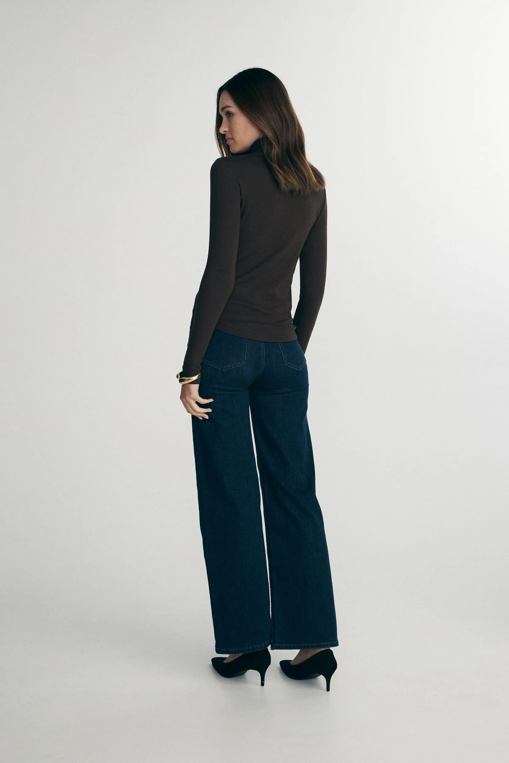 Quick-Dry Fabric Abstract mystery Stretch turtleneck