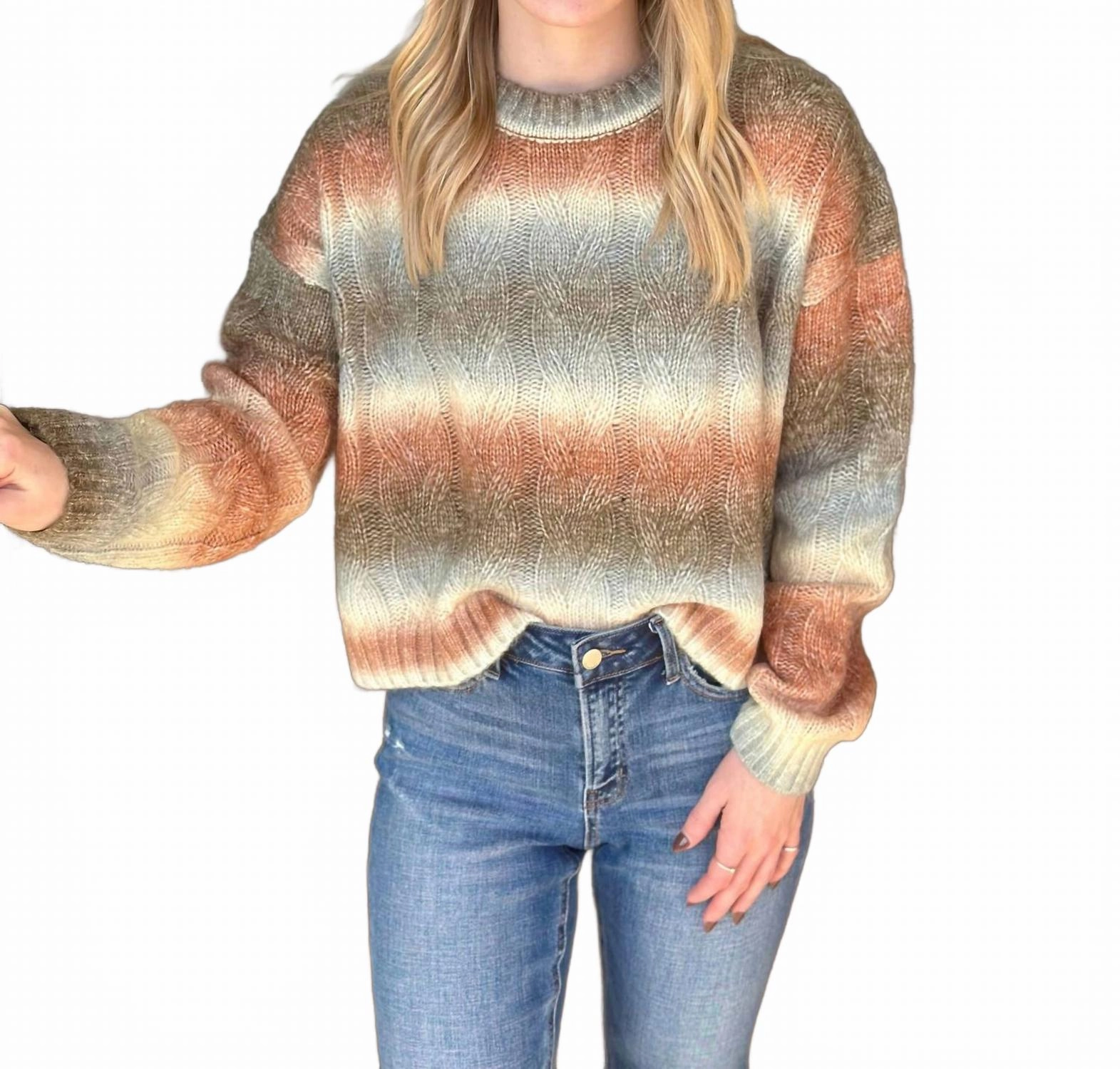 Caroline Sweater In Coral Moisture Wicking Technology