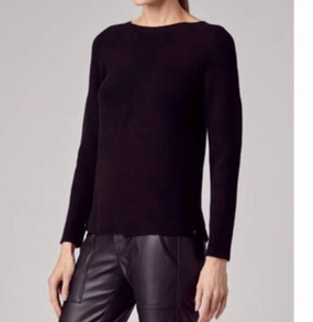 Comfy Layered Wear Carter Sweater In Black