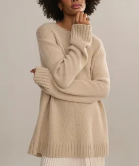 Cashmere Amelia Crewneck Cold Trend Thermal Regulation Layer