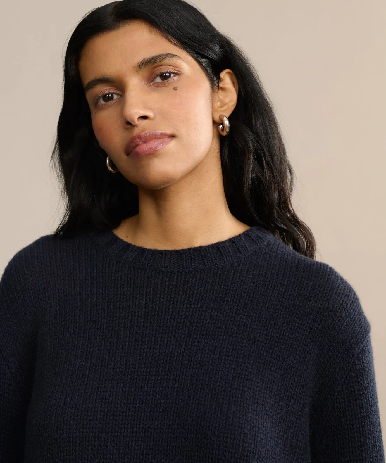 Cashmere Amelia Crewneck UV Protection Fabric Four Way Stretch Design