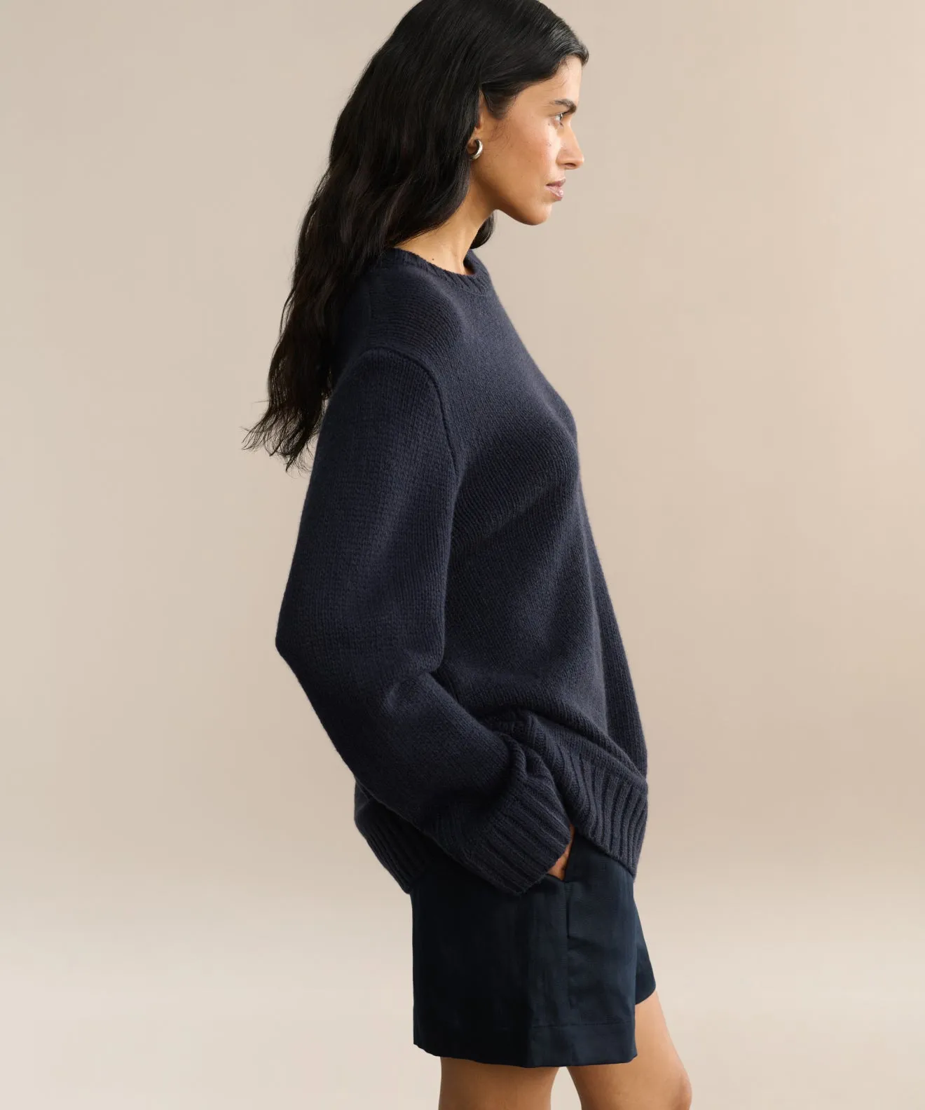 Lightweight Design Fashion Layer Cashmere Amelia Crewneck