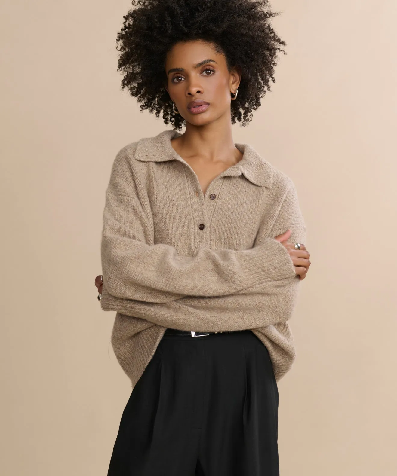 Cashmere Burke Polo Durable Reinforced Hems