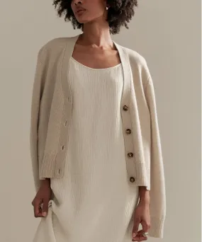 MachineWashable Structure Texture Focus Cashmere Colette Cardigan