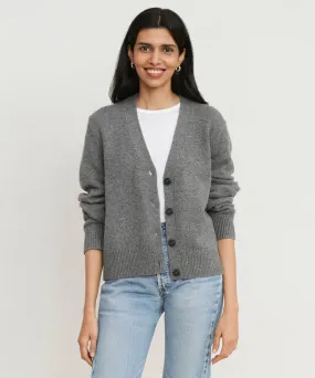 Cashmere Colette Cardigan Double Layered Collar