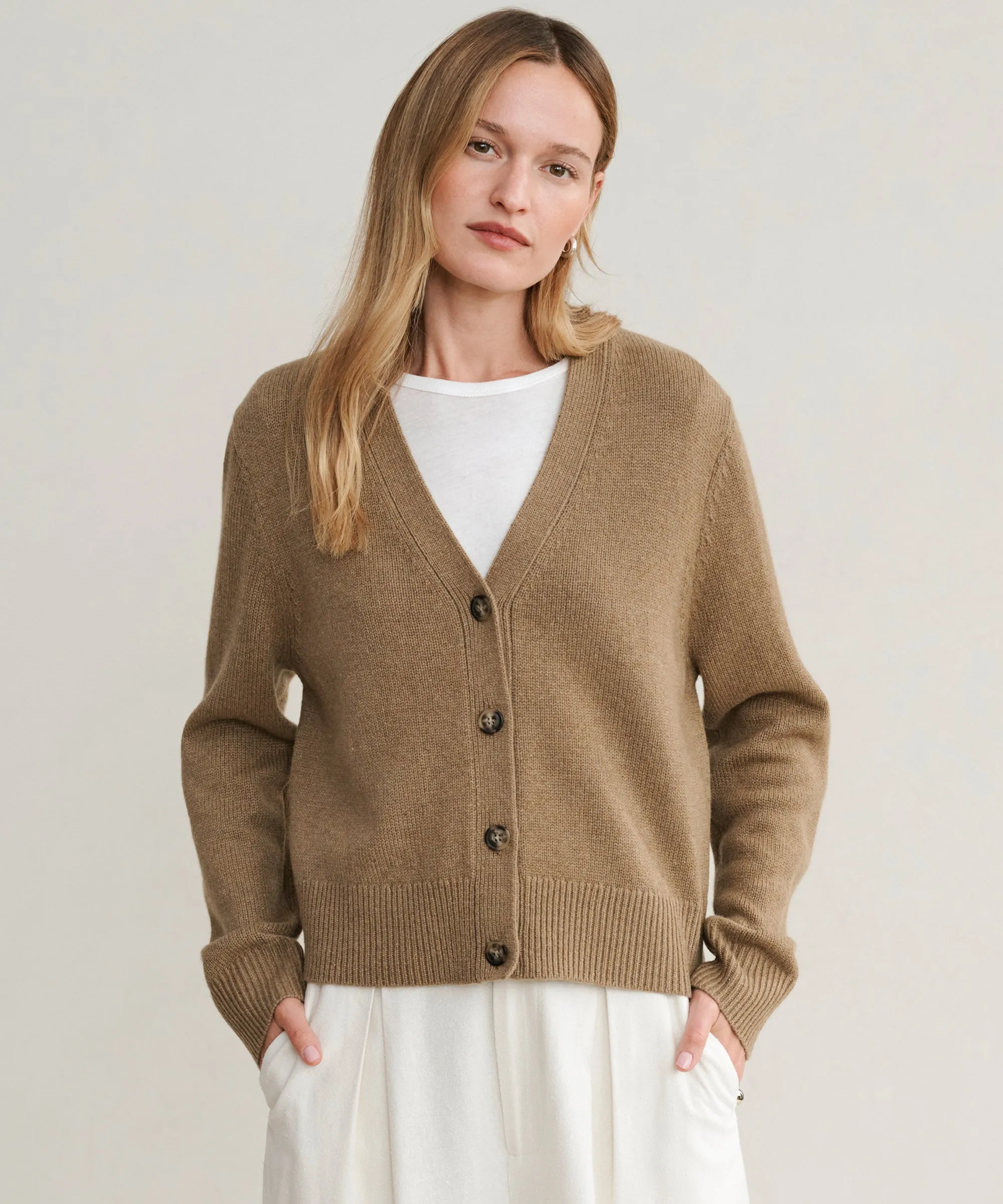 Cashmere Colette Cardigan Snag Resistant Surface