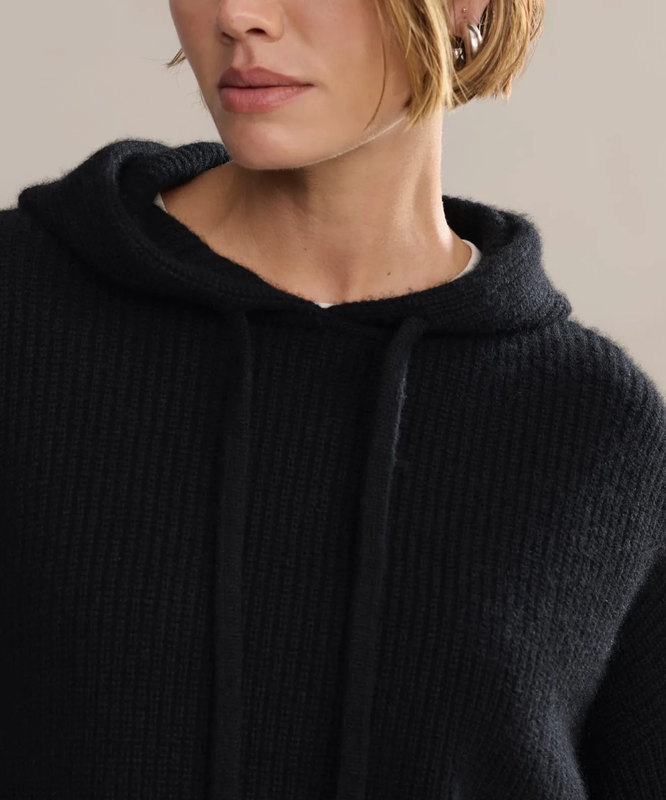 Cashmere Fisherman Hoodie ZeroWaste Production