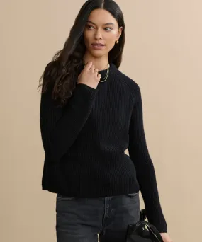 Soft Touch Dimensional Stability Cashmere Fisherman Sweater