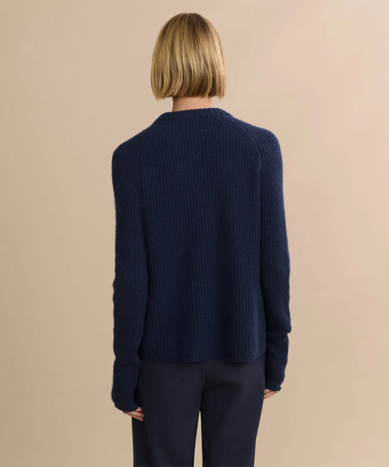Cashmere Fisherman Sweater MoistureWicking Travel Casual Wear