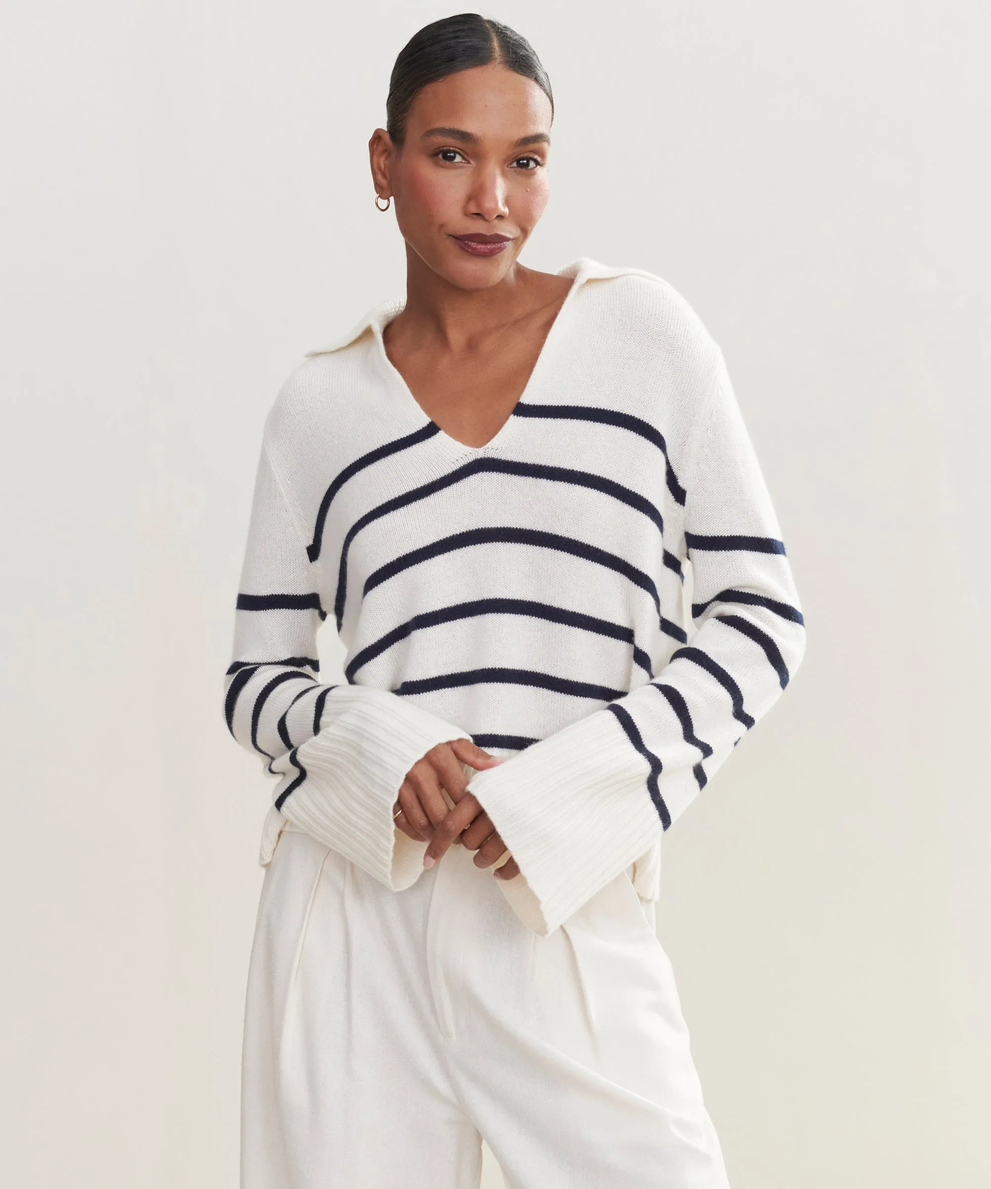 WrinkleResistant Cashmere Frances Polo
