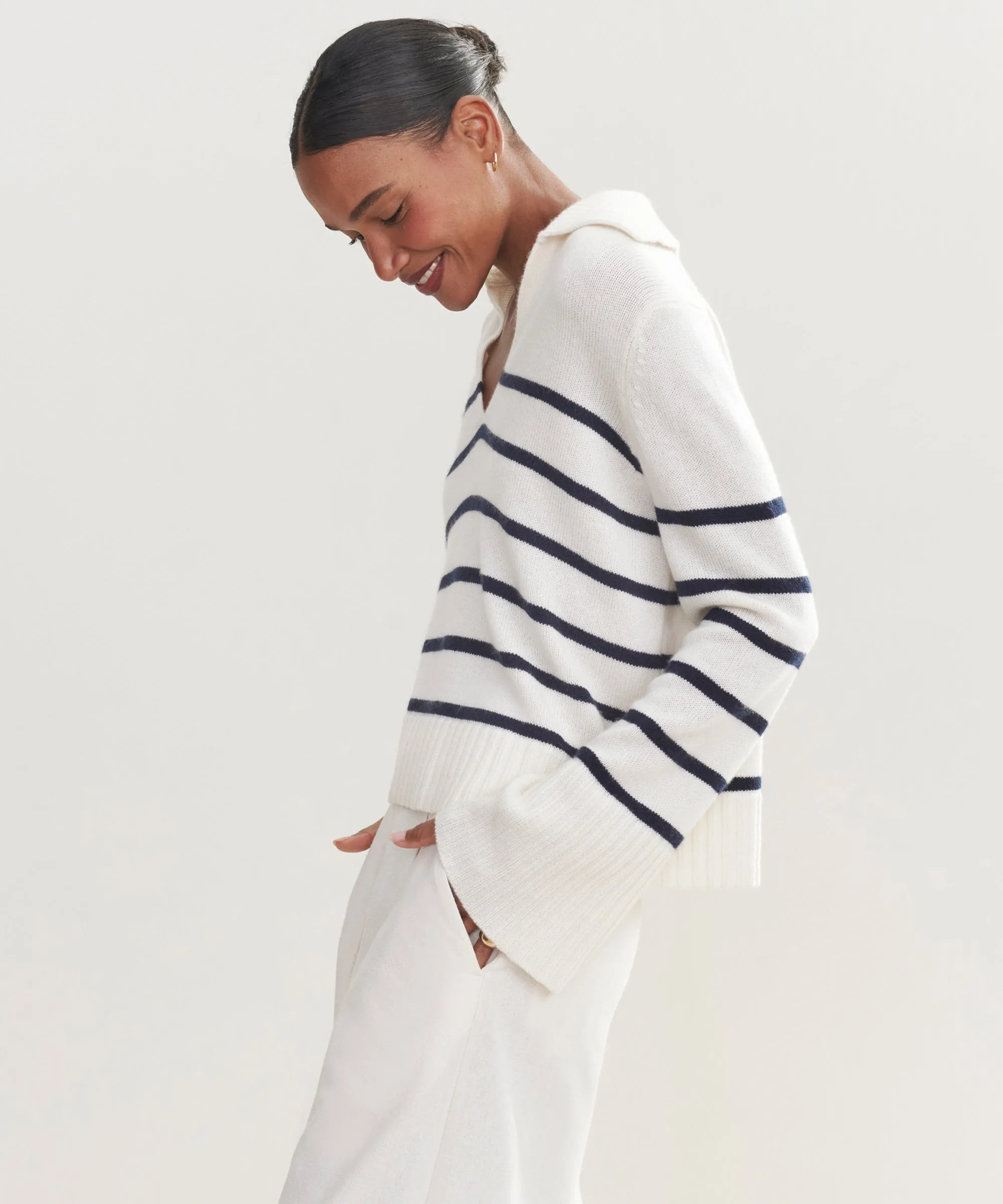 Cashmere Frances Polo Layer Ready Urban Wear