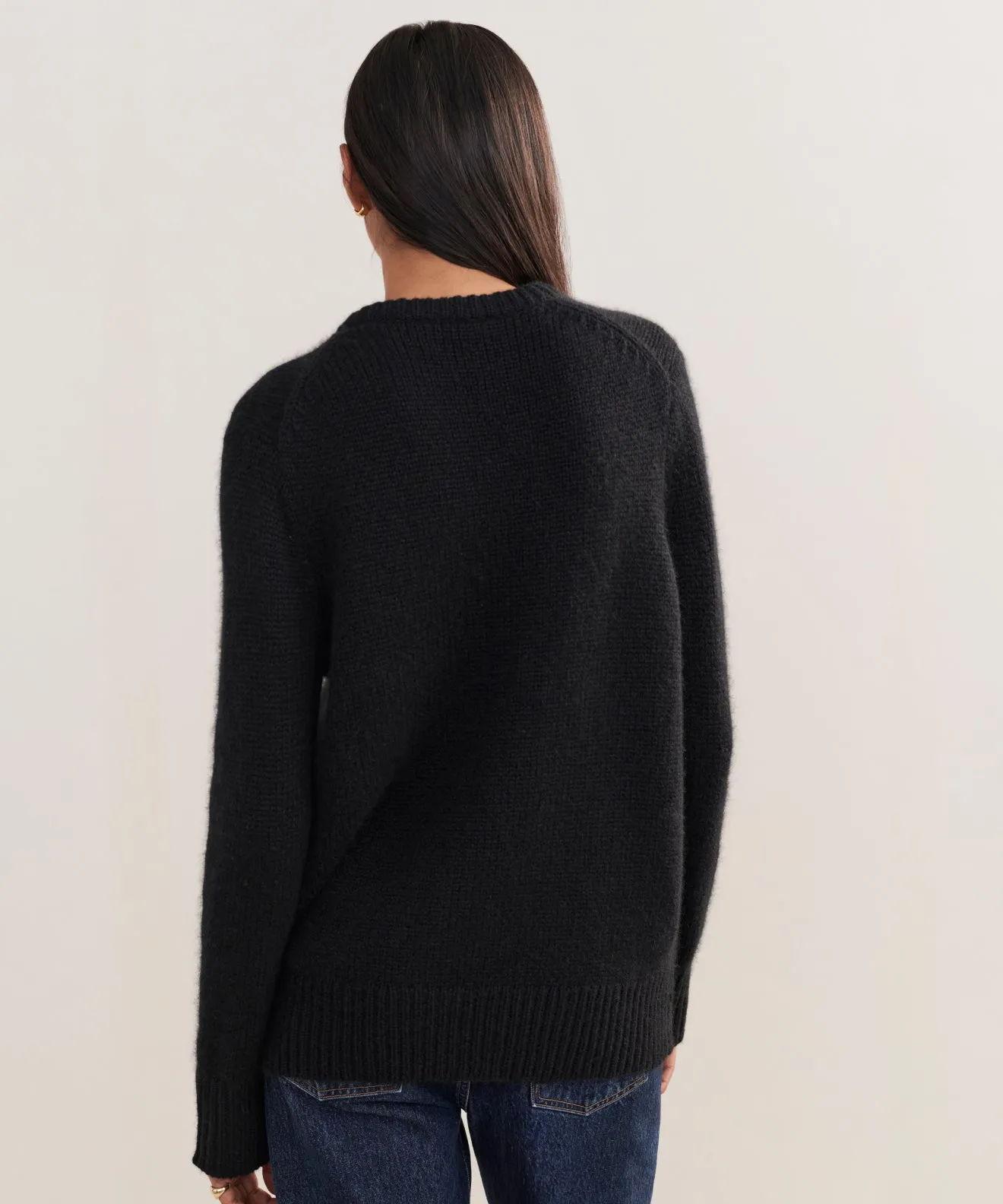 Hand Linked Seams Cashmere Kate V-Neck