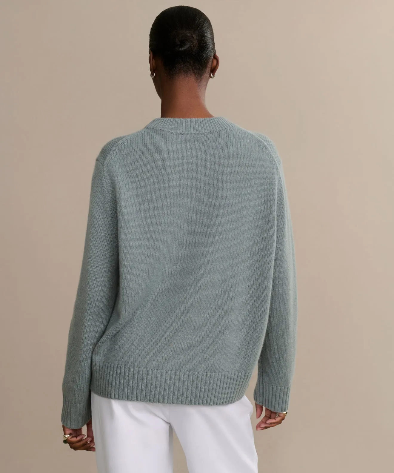 Laidback Mood Cashmere Oversized Crewneck