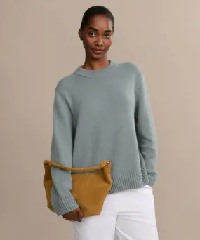 Cashmere Oversized Crewneck Modern Texture QuickDry Technology
