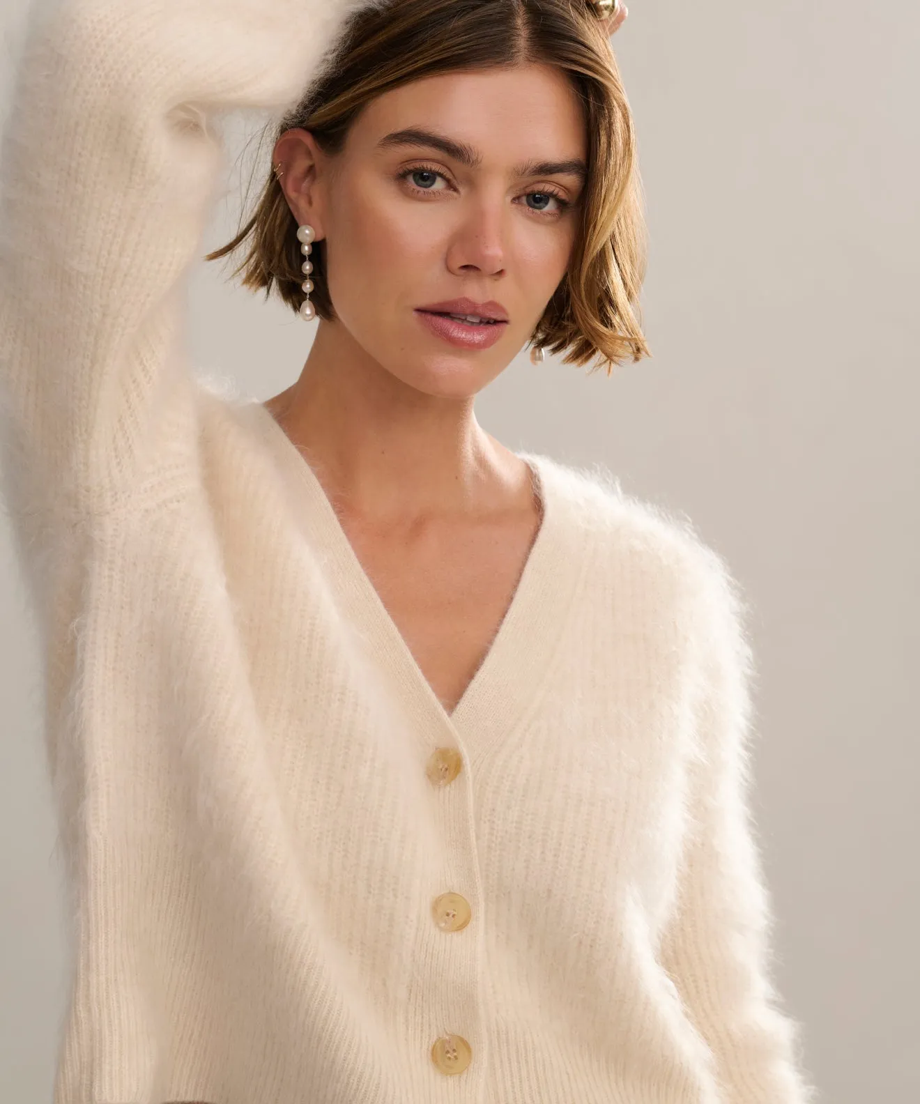 Cashmere Peyton Cardigan Basic Style