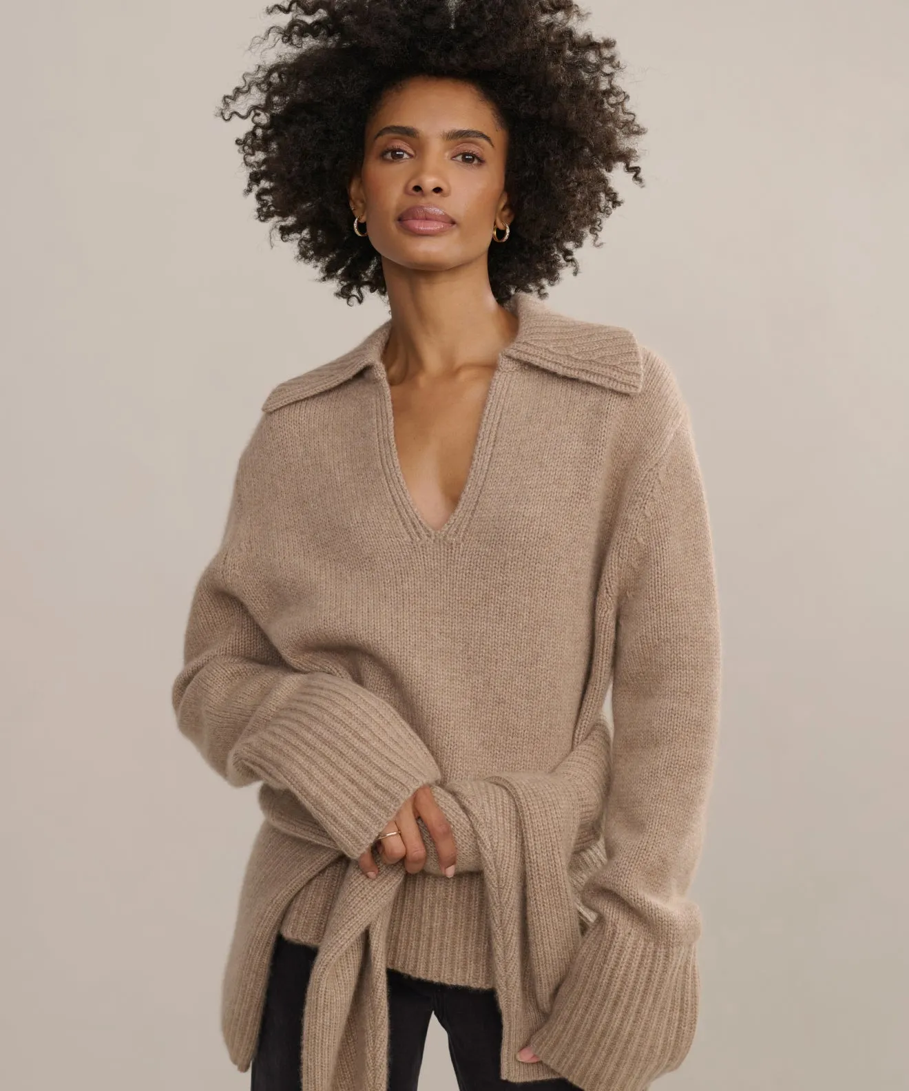 Cashmere Phoebe Polo Polished Edge