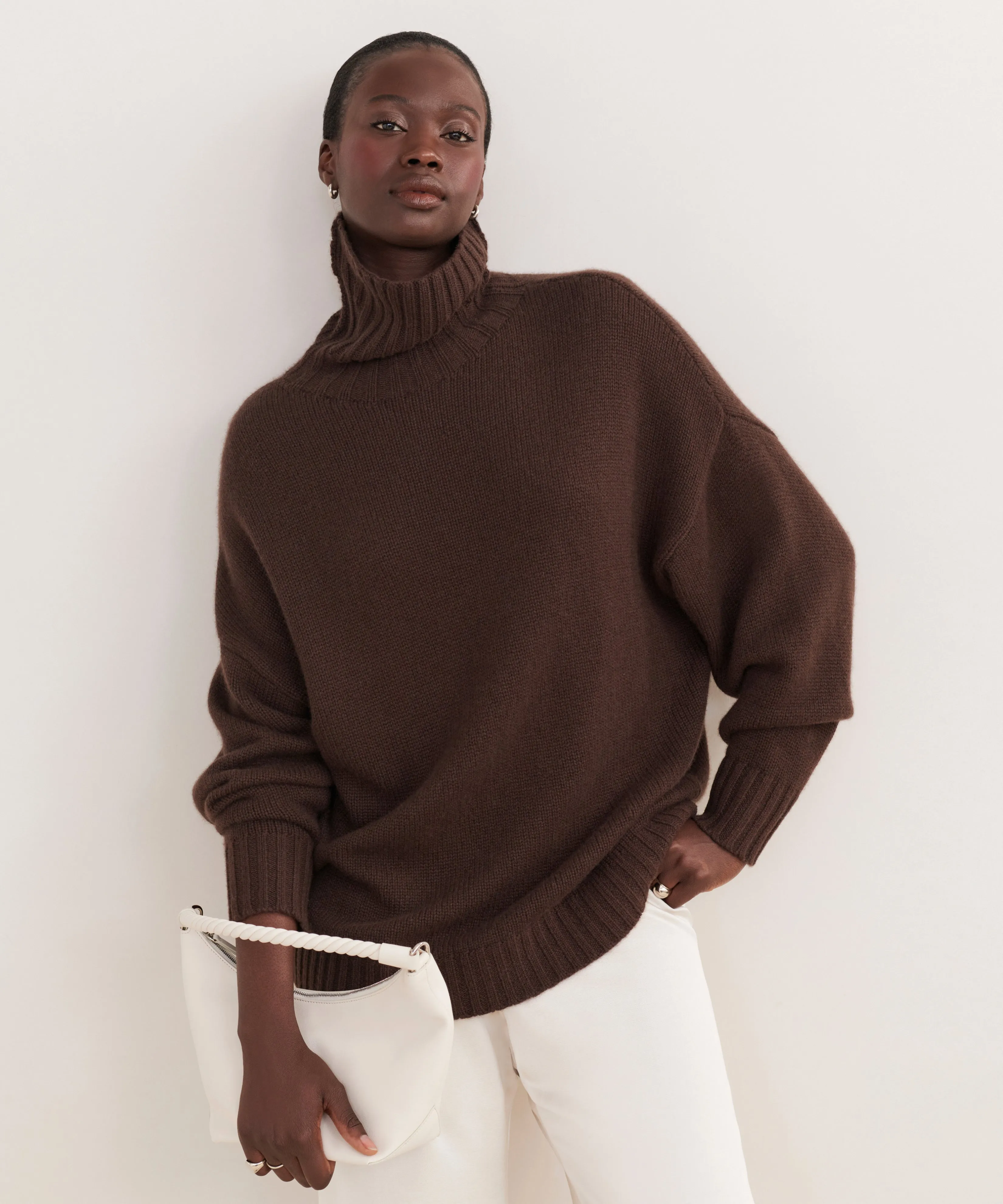 Cashmere Porter Turtleneck muted tone