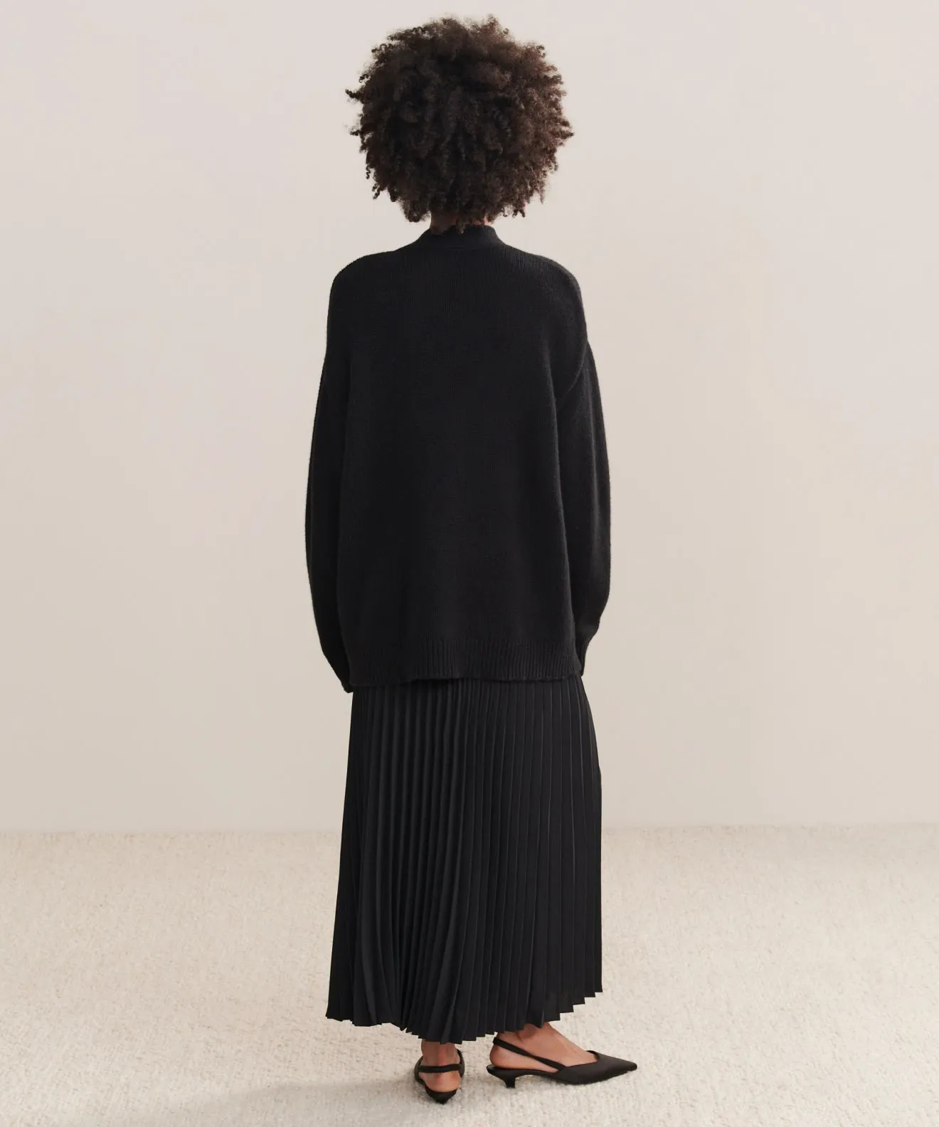 Cashmere Spencer Cardigan Simple Warmth Temperature Regulating Knit