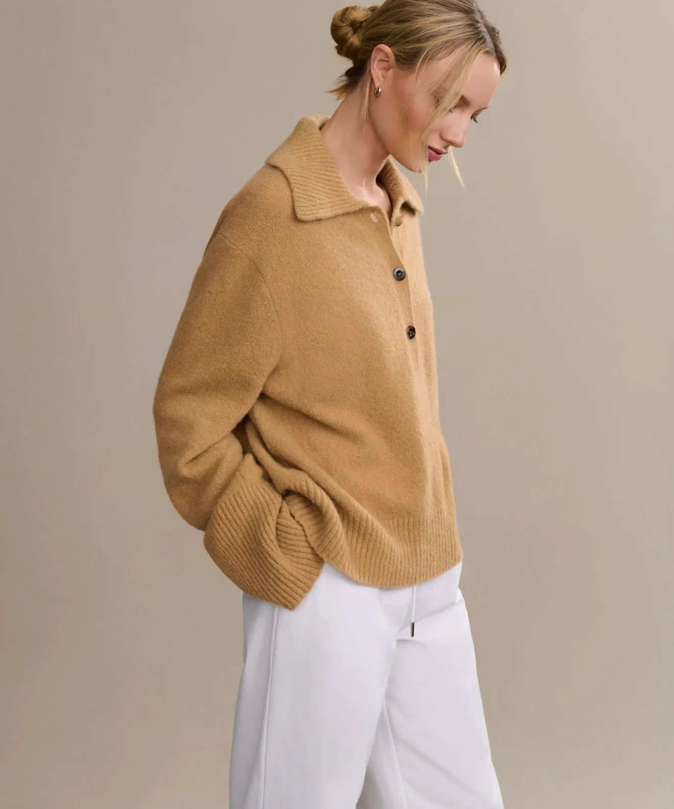 AntiStatic Lining Functional Style Cashmere Stevie Polo