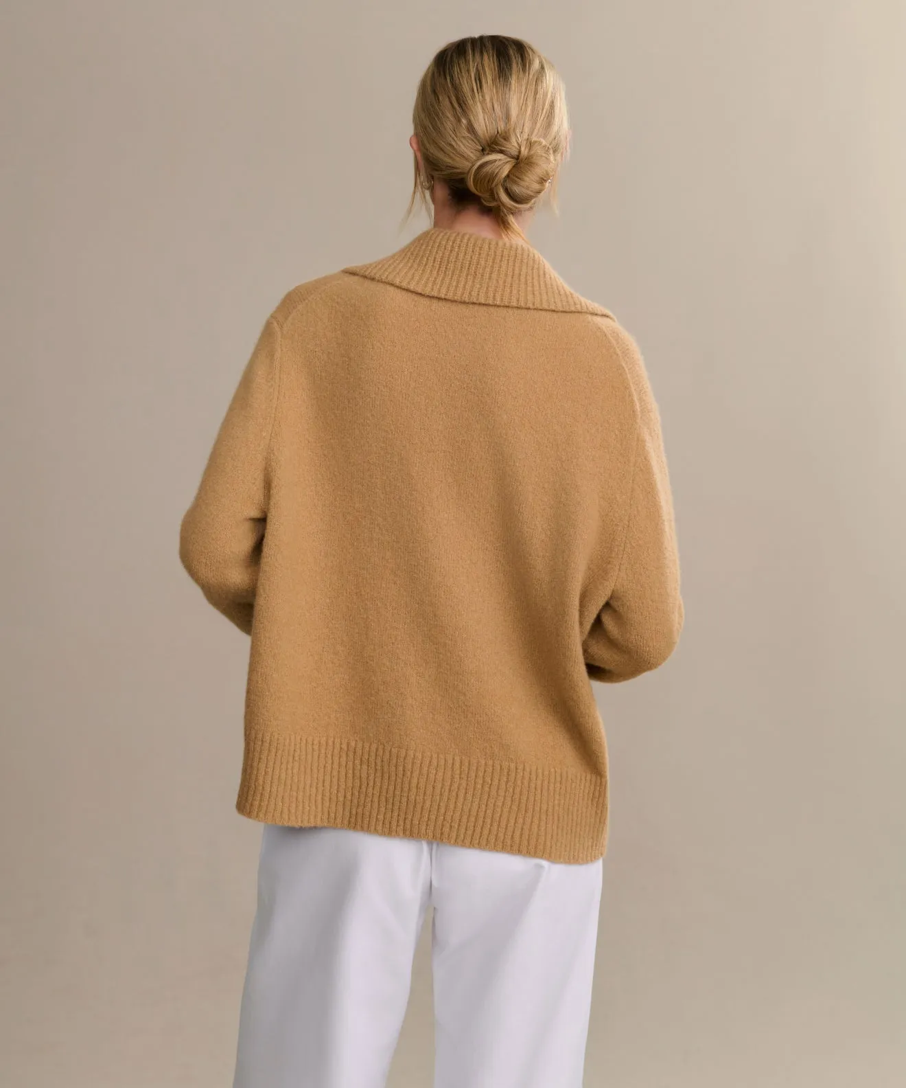 Cashmere Stevie Polo Compact Knit Technique Sustainable Dye Process