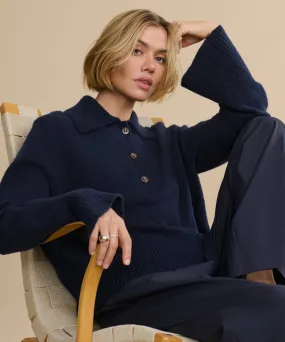 Four Way Stretch Design Cashmere Stevie Polo