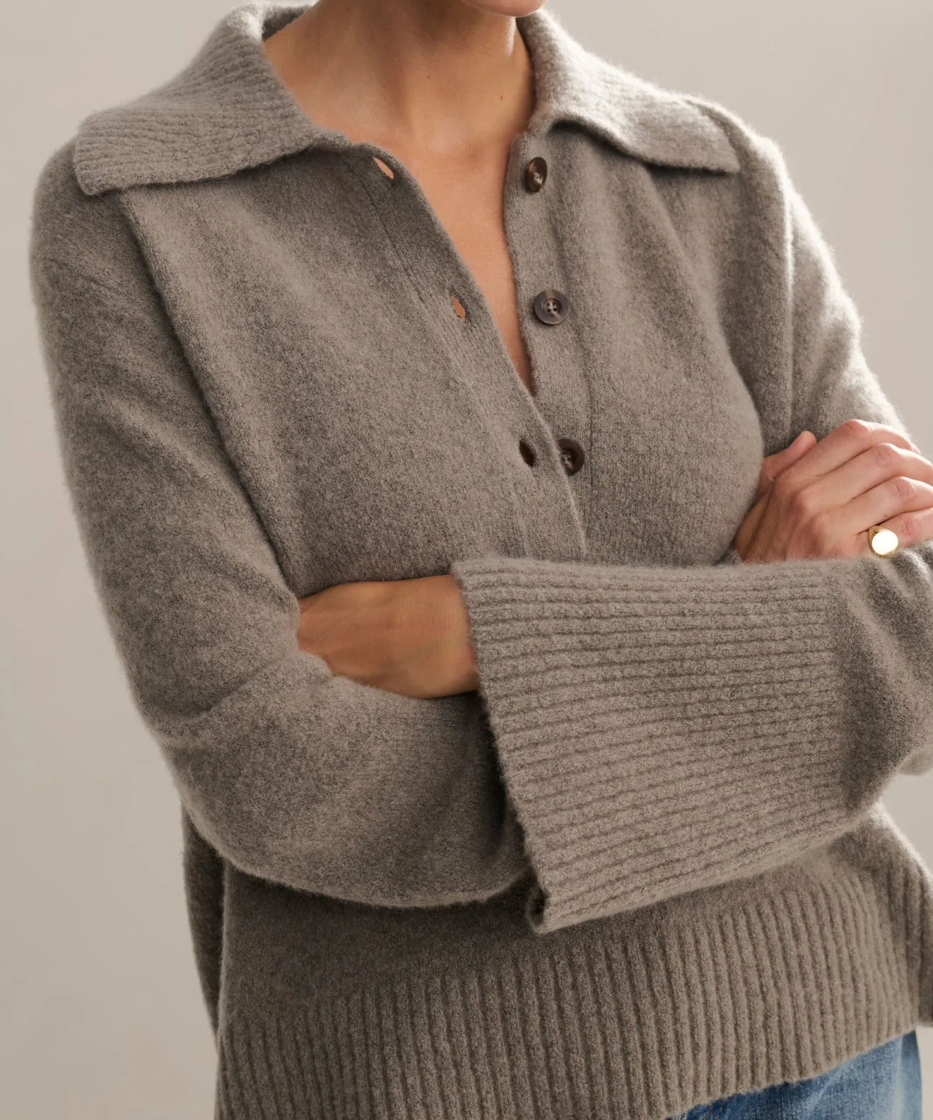 Subtle Elegance Odor control Cashmere Stevie Polo