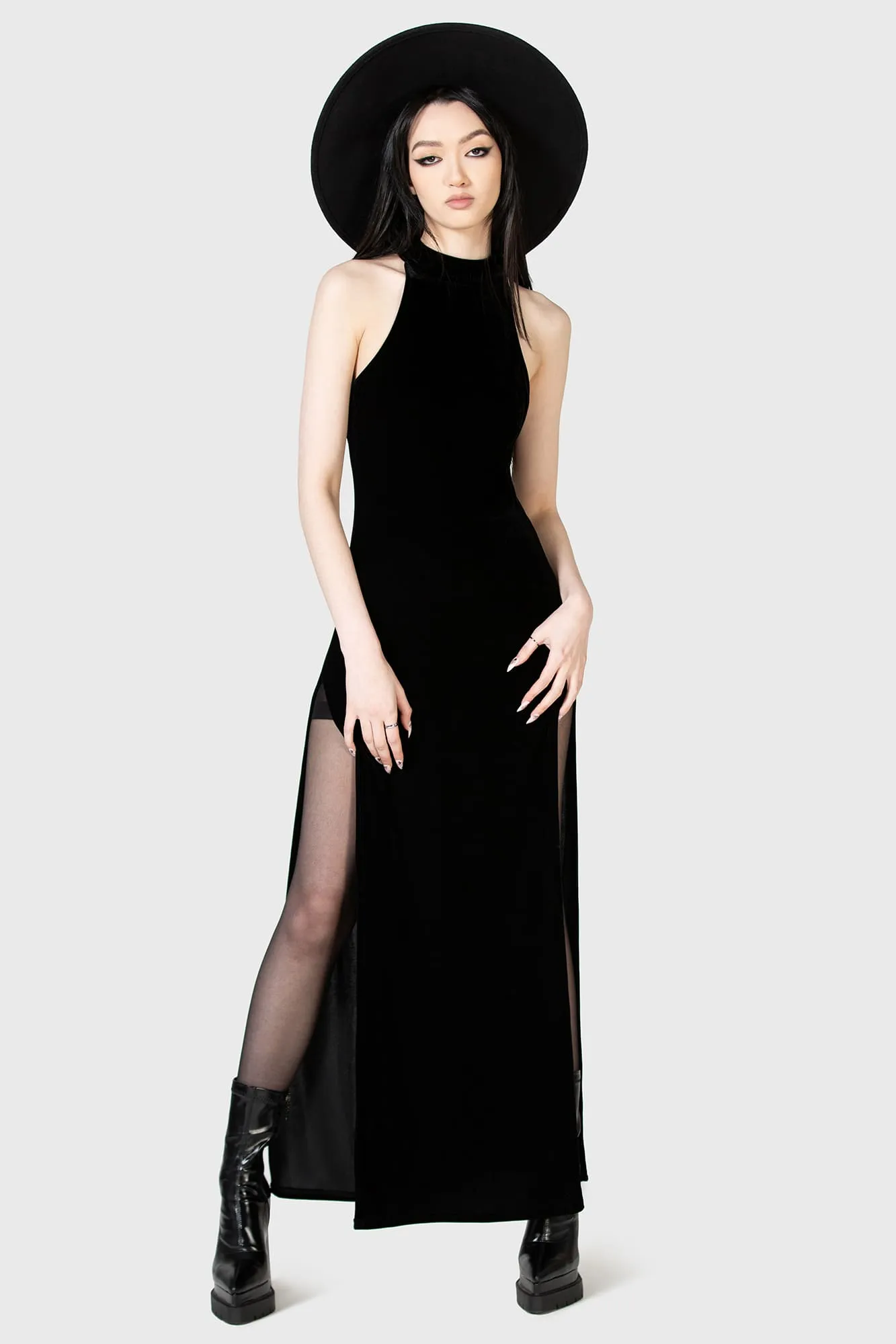 Castella Maxi Dress DoubleLayeredMaterial