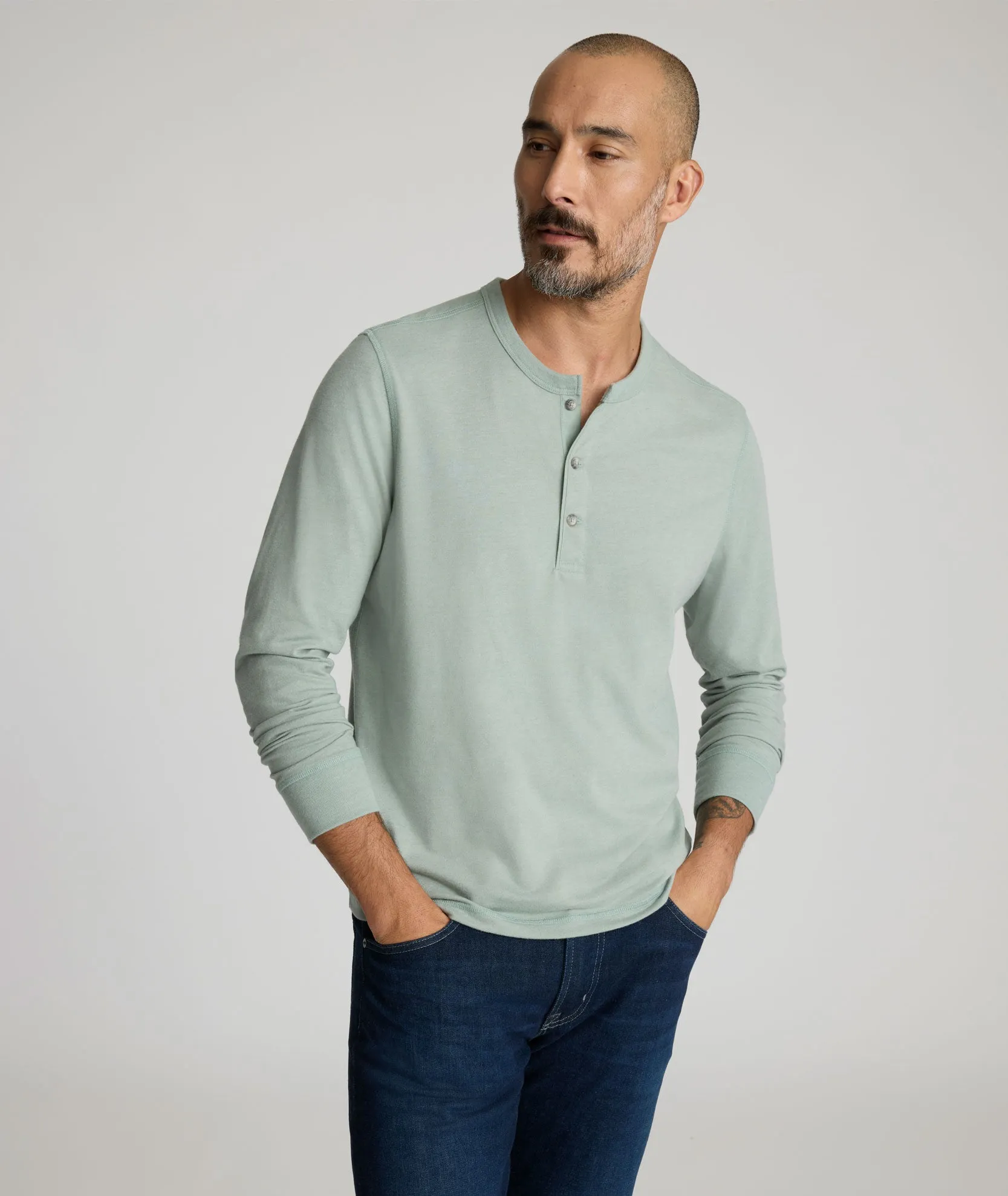 Ultrasoft Henley Winter Layer Leisure Wear
