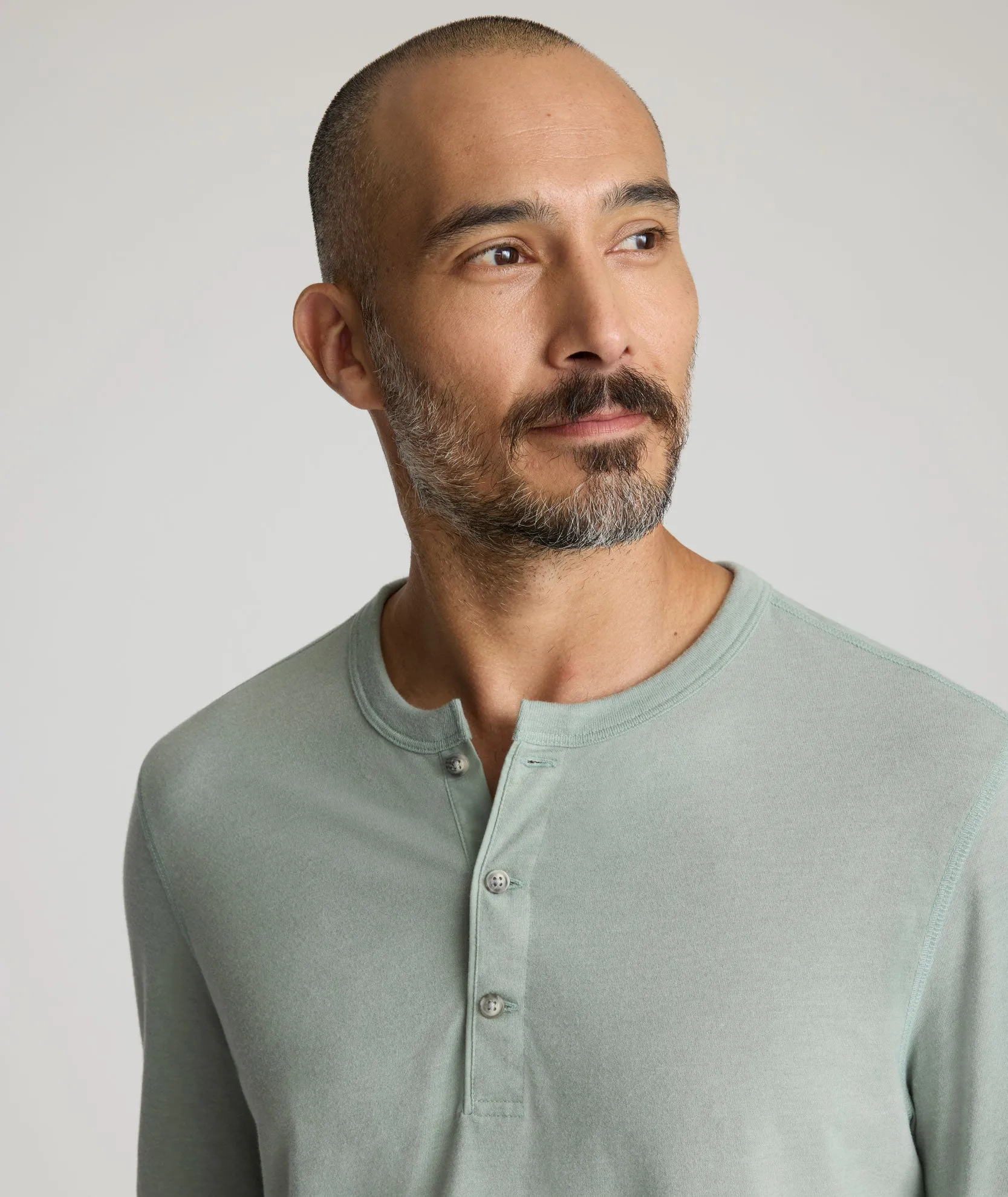 DoubleLayeredCollar Breathable Wearable Ultrasoft Henley