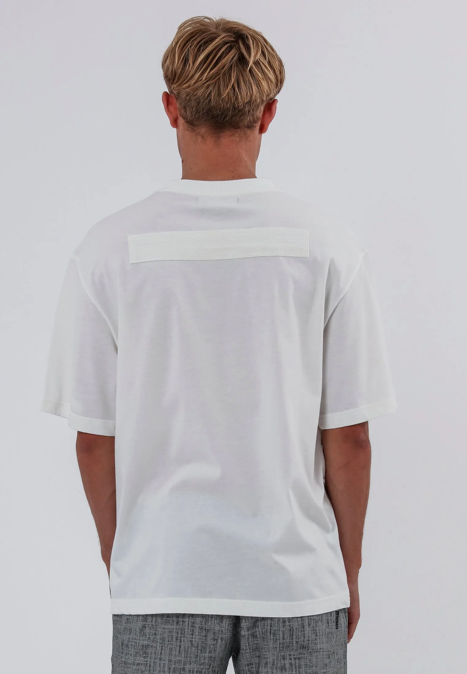 WEBBING T-SHIRT OFF WHITE Versatile Style Minimal Comfort Style