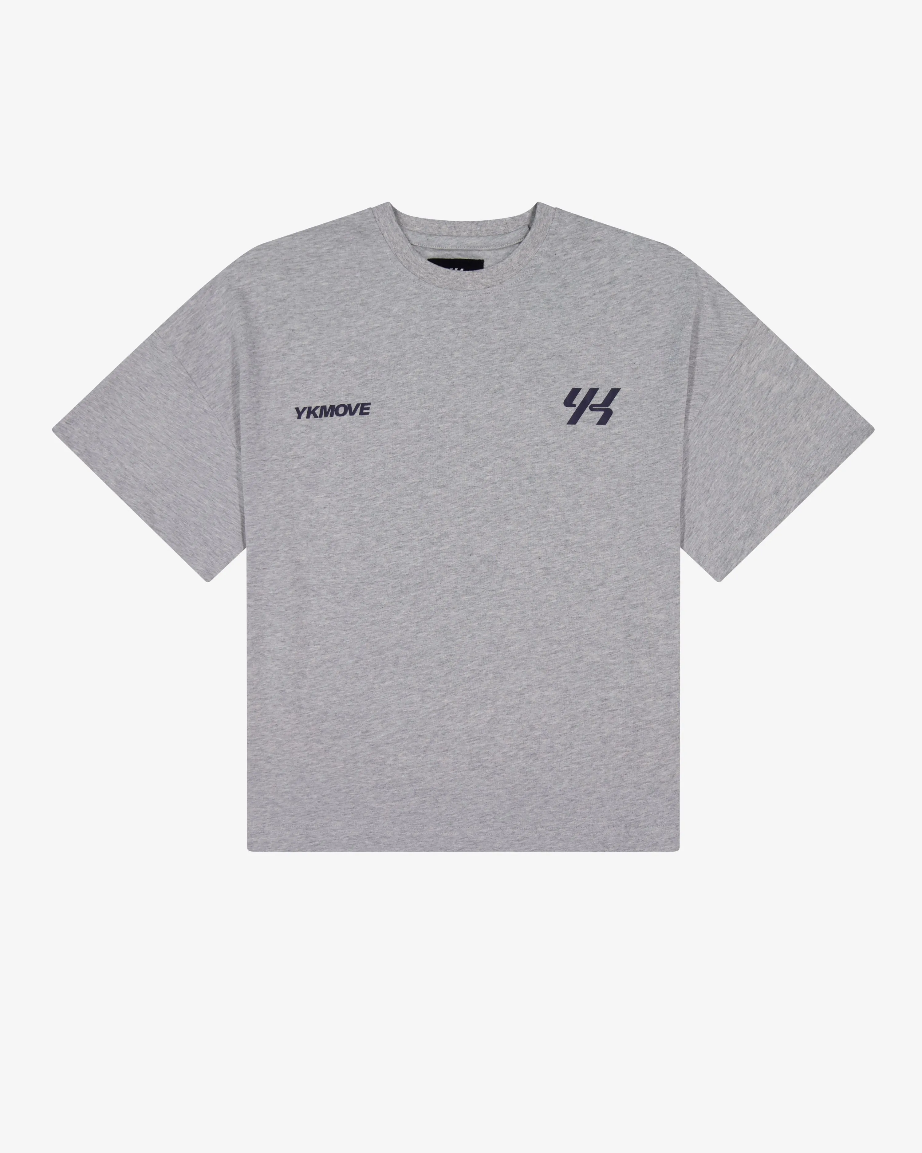 Relaxed Torso Fit Comfy Design YK Move Stacking Days Tee | Grey