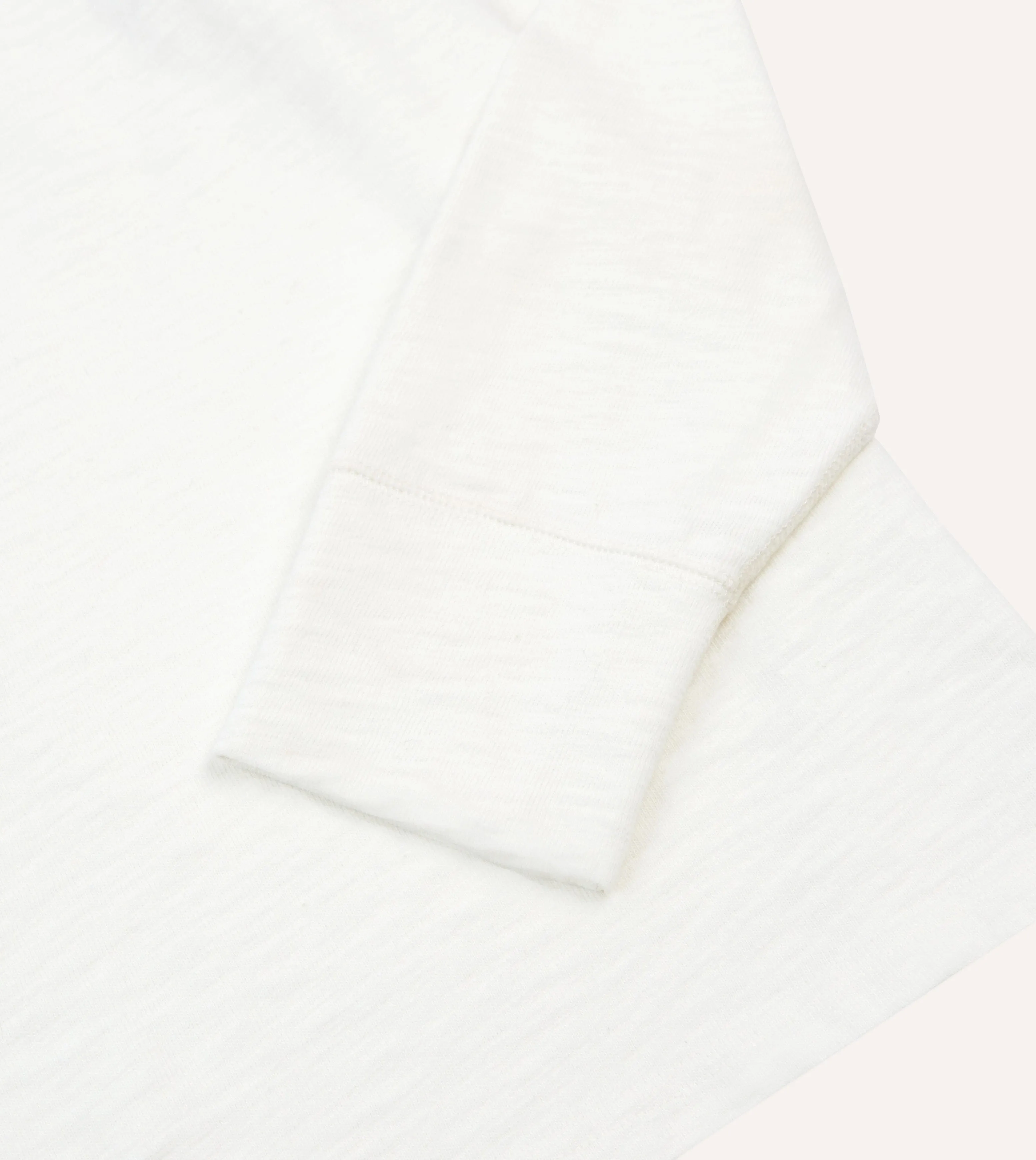 Classy Detail Ecru and Green Chevron Cotton Rugby Shirt