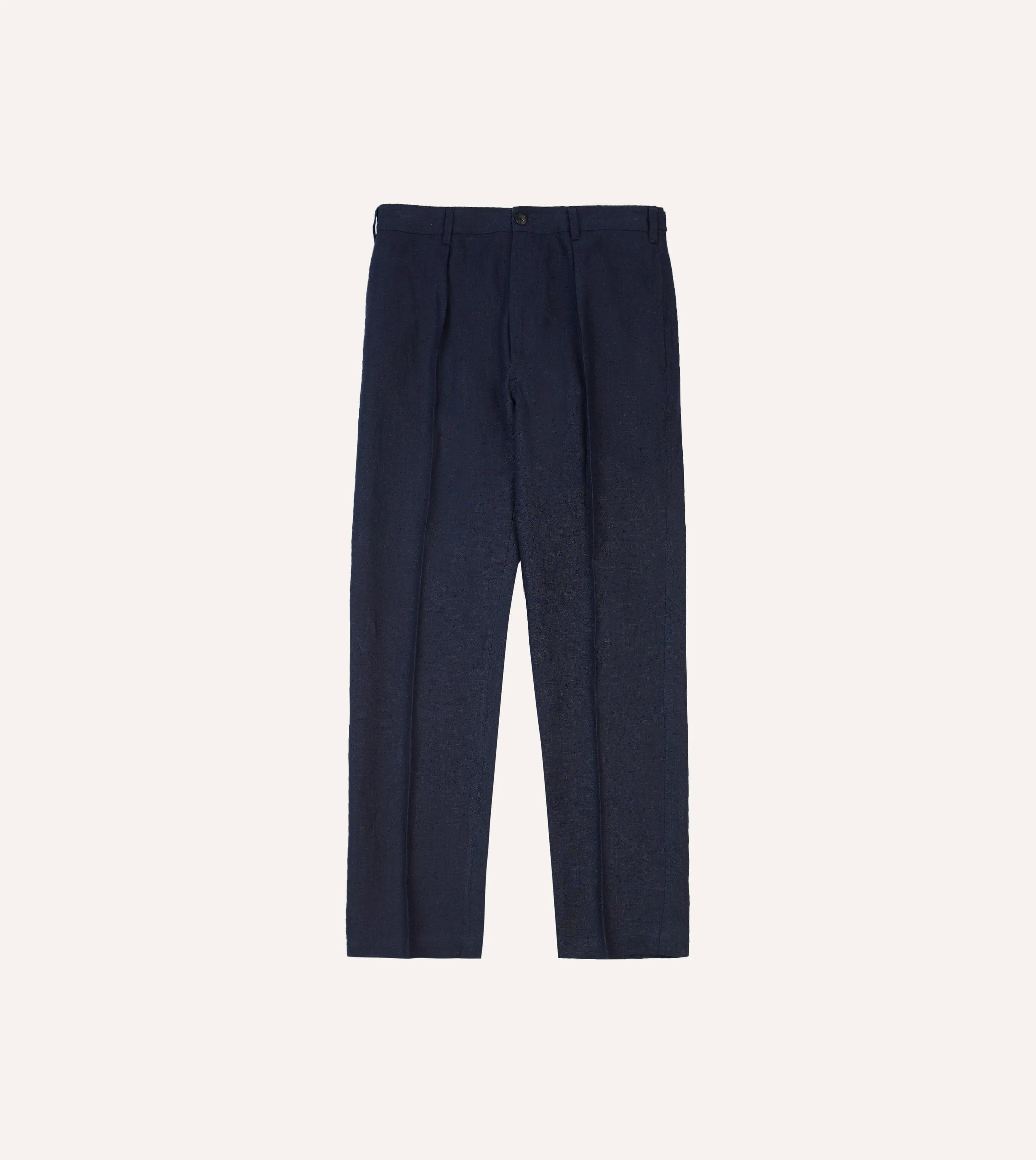 Navy Antique Linen Games Trousers AntiStaticTreatment