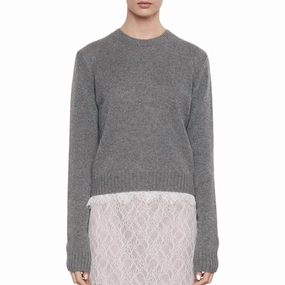 Cashmere Easy Long Sleeve Crew In Thunder Cozy Vibes Chilly Layering